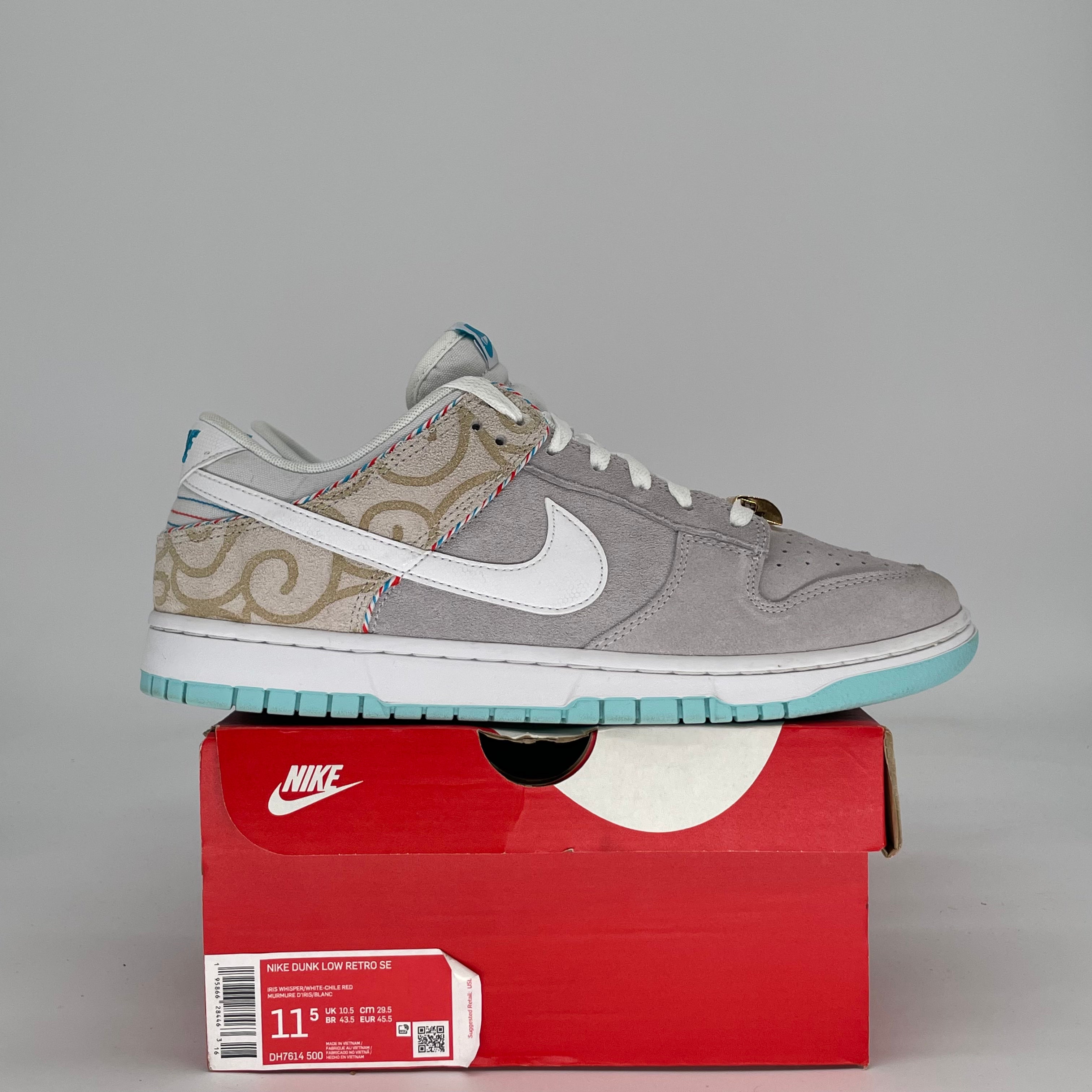 NIKE DUNK LOW BARBER SHOP GREY DH7614-500 SIZE 11.5/13W
