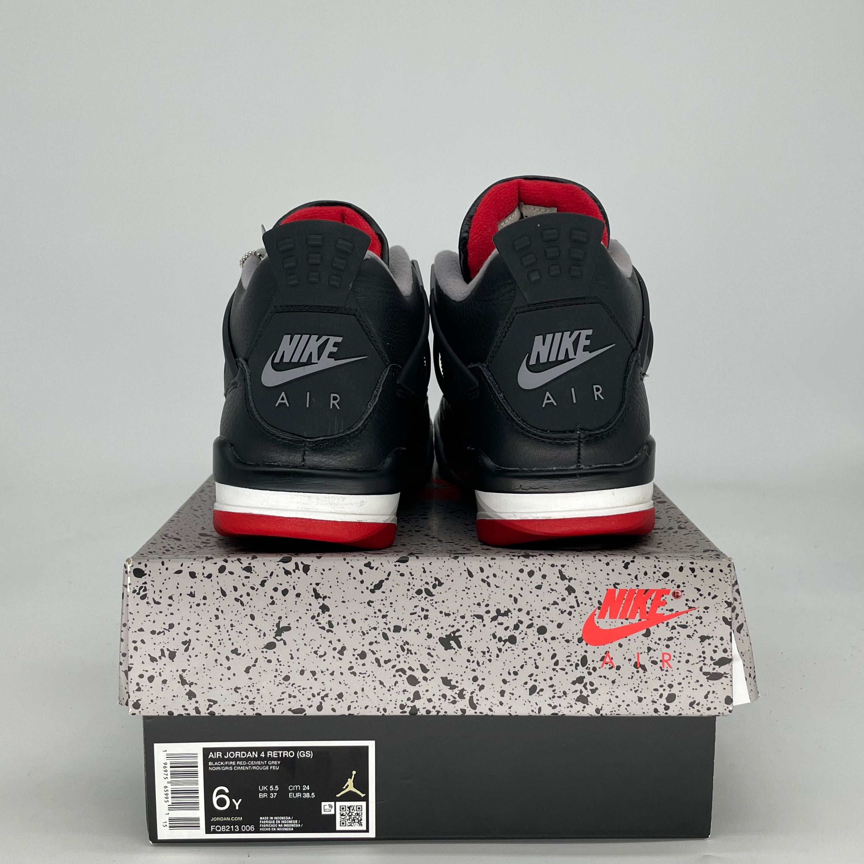 AIR JORDAN 4 BRED REIMAGINED FQ8213-006 SIZE 6/7.5W