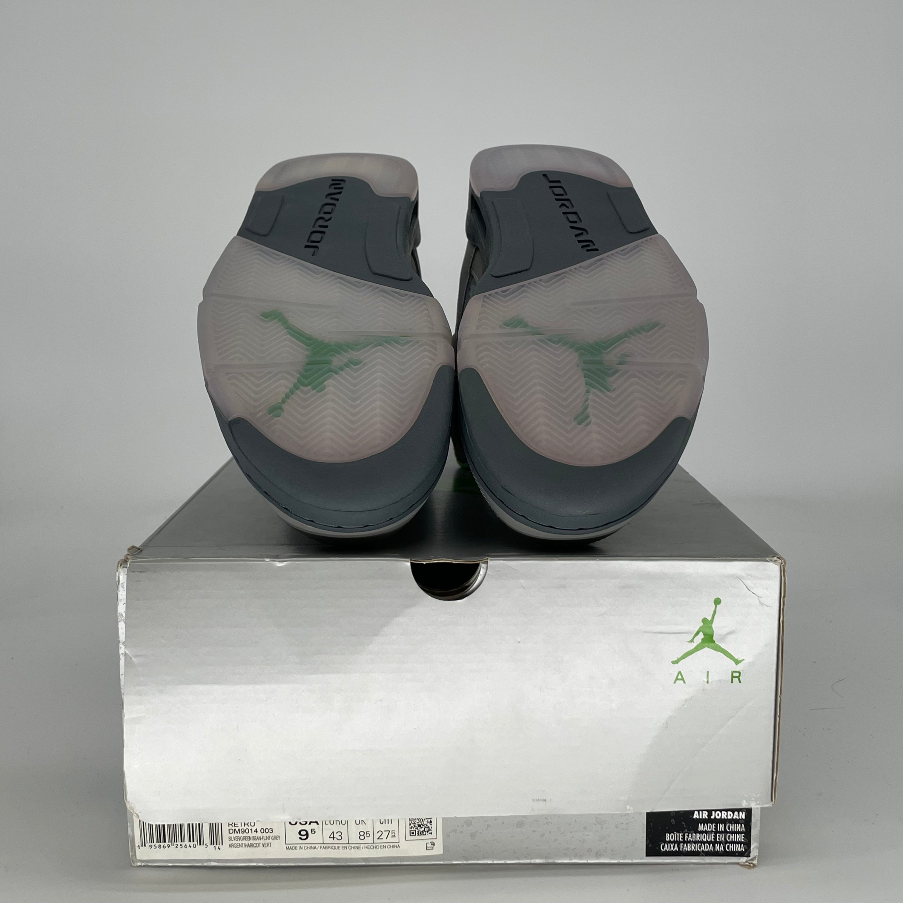 AIR JORDAN 5 GREEN BEAN DM9014-003 SIZE 9.5/11W