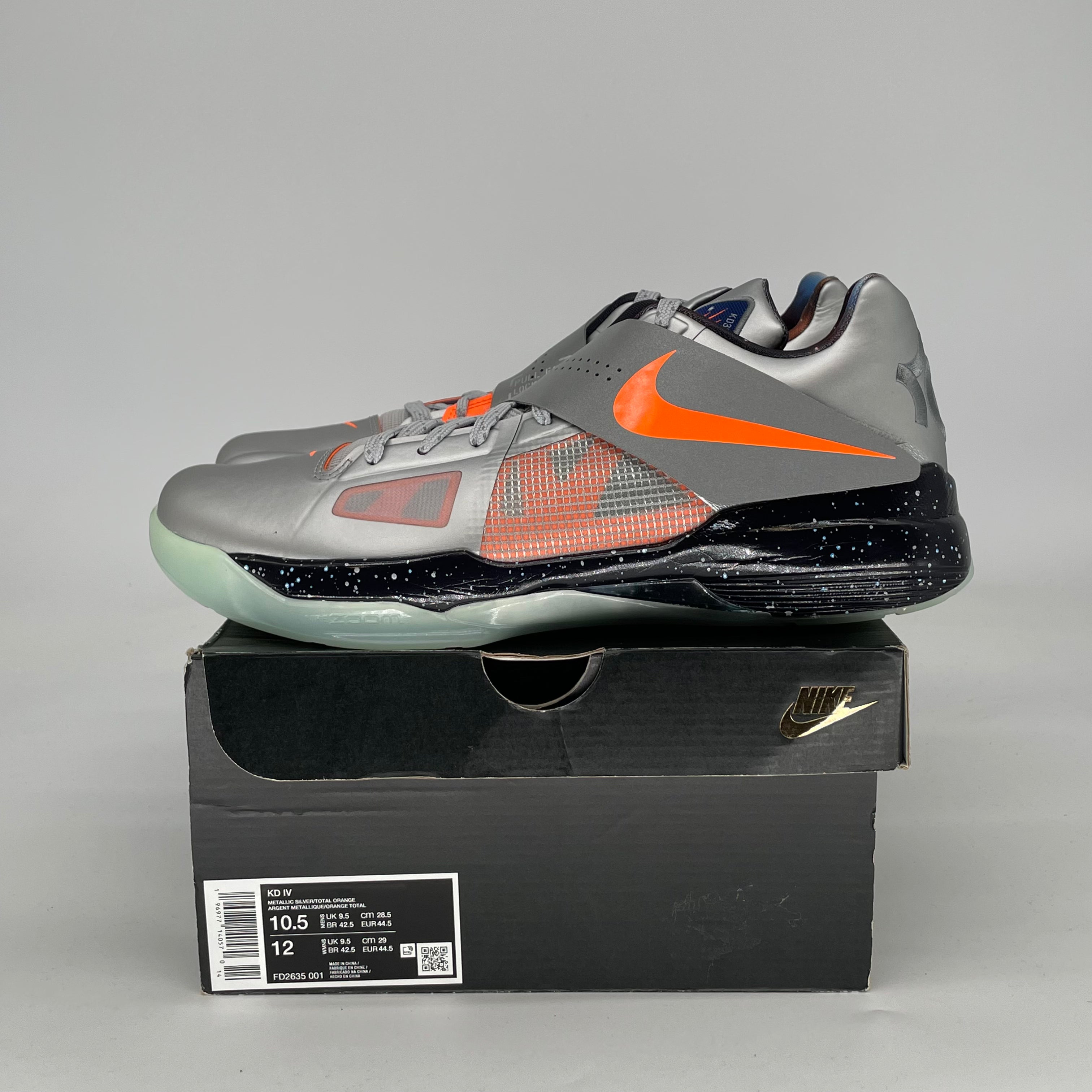 NIKE KD 4 GALAXY FD2635-001 SIZE 10.5/12W