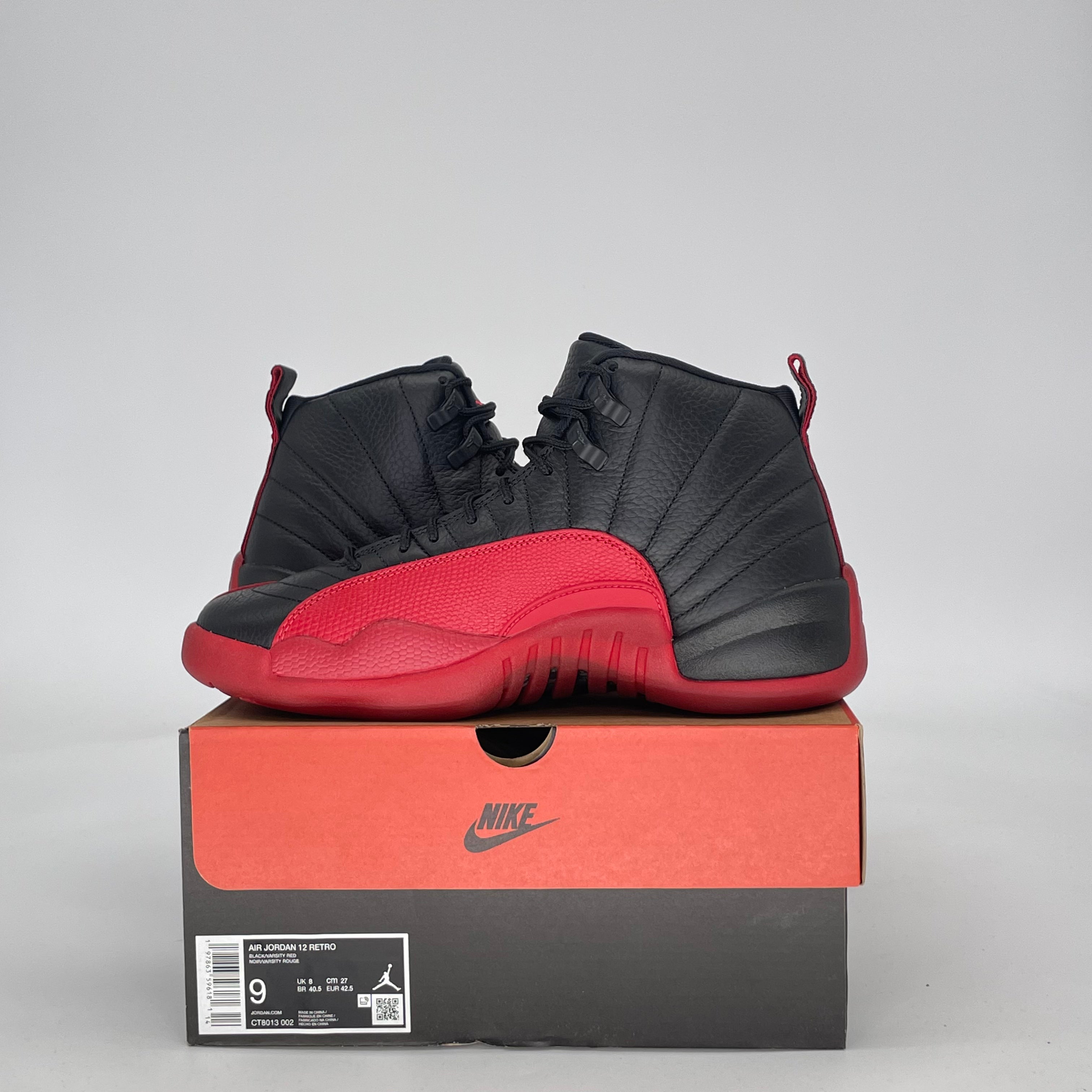 AIR JORDAN 12 FLU GAME CT8013-002 SIZE 9/10.5W