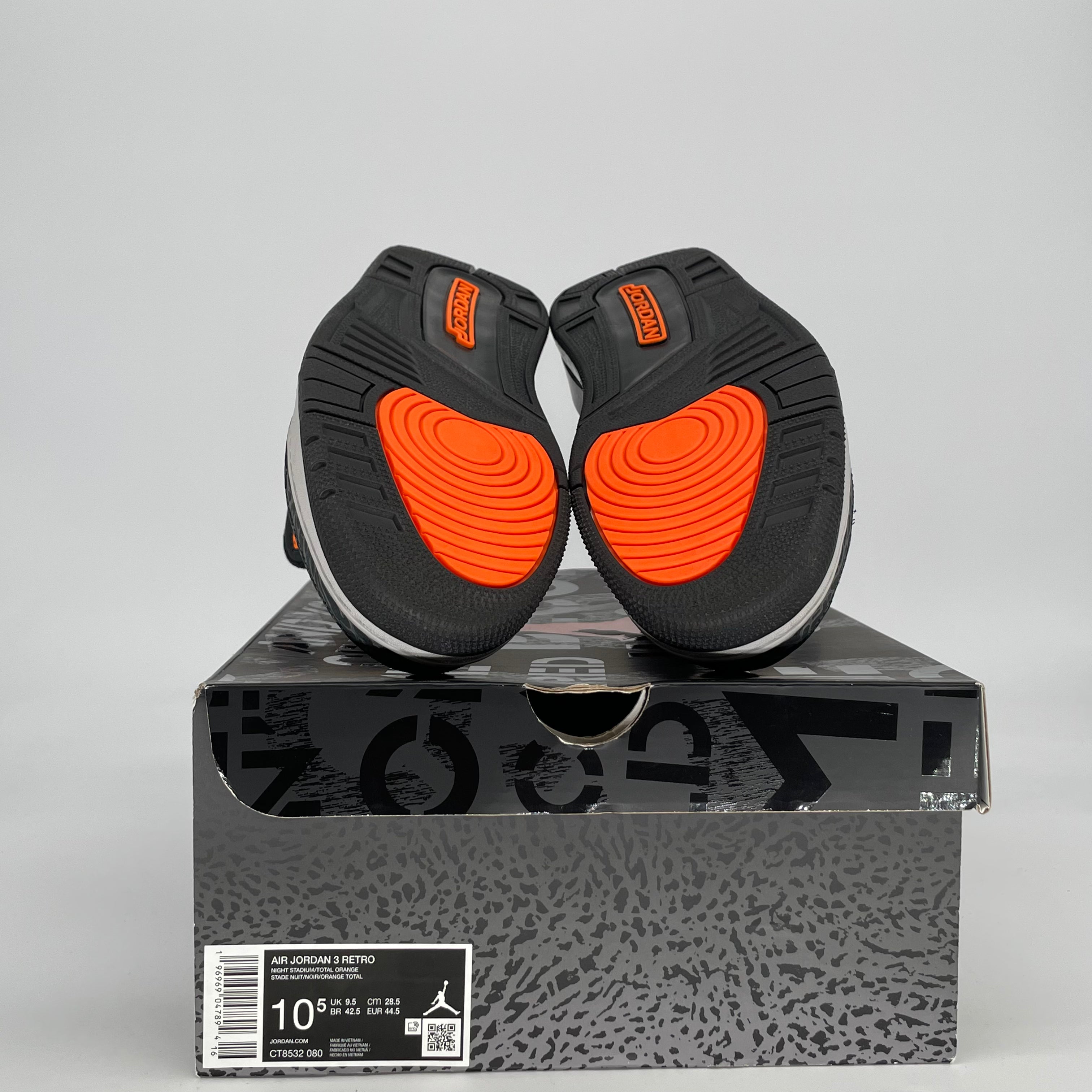 AIR JORDAN 3 FEAR CT8532-080 SIZE 10.5/12W