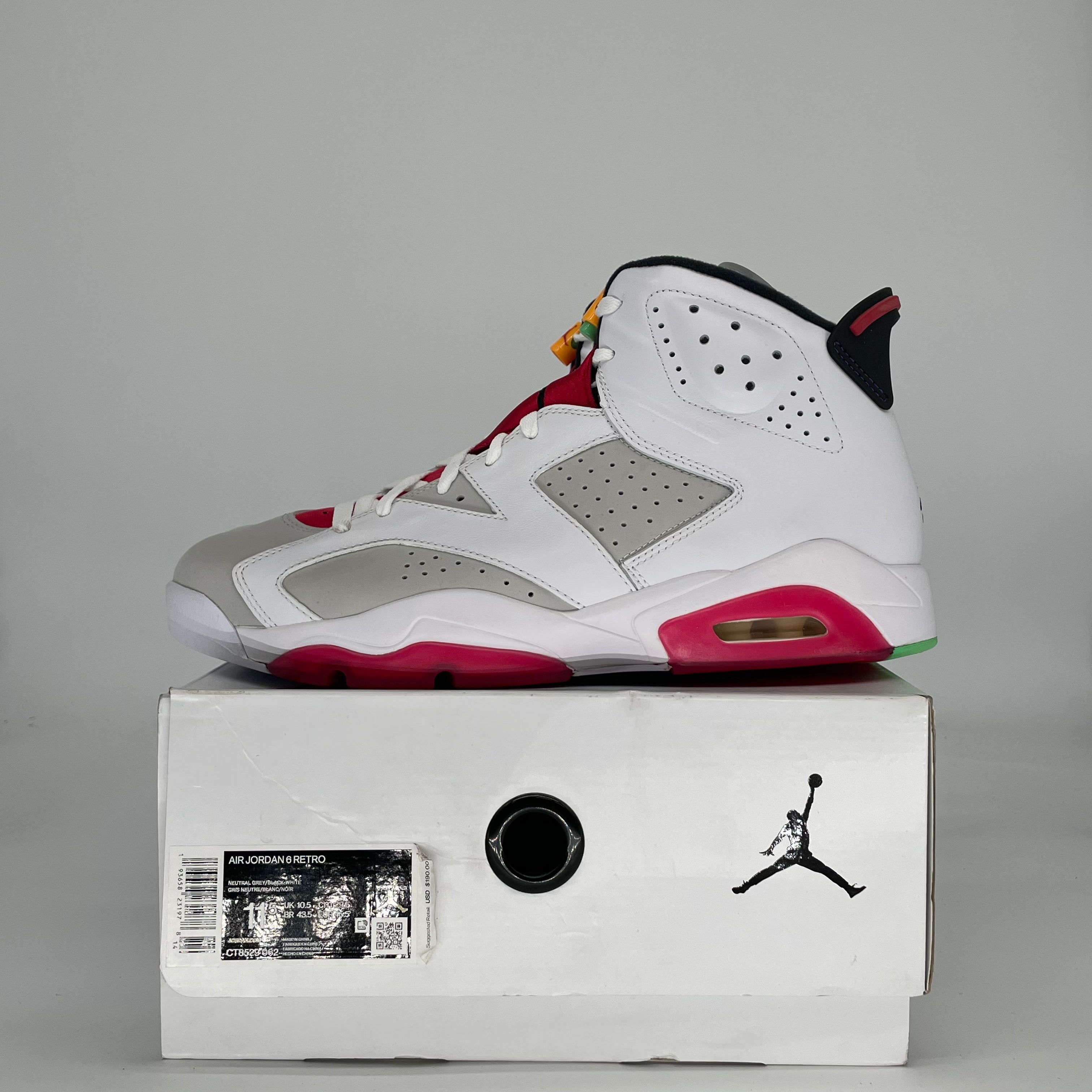 AIR JORDAN 6 HARE CT8529-062 SIZE 11.5/13W