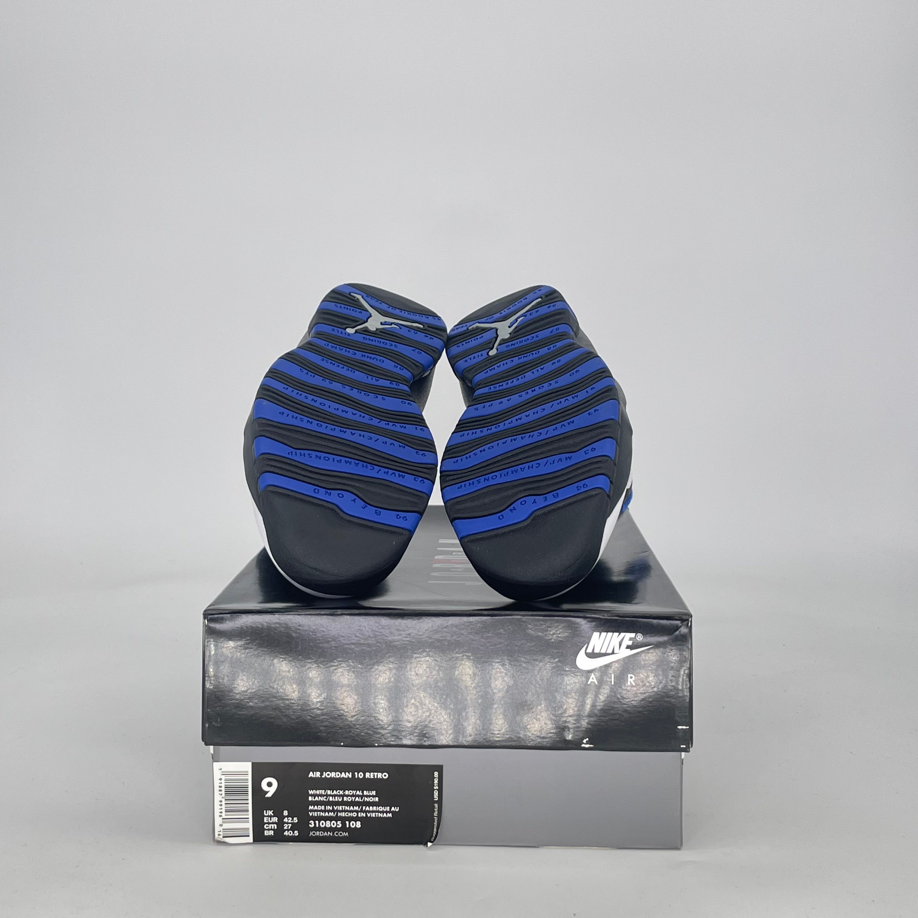 AIR JORDAN 10 ORLANDO 310805-108 SIZE 9/10.5W