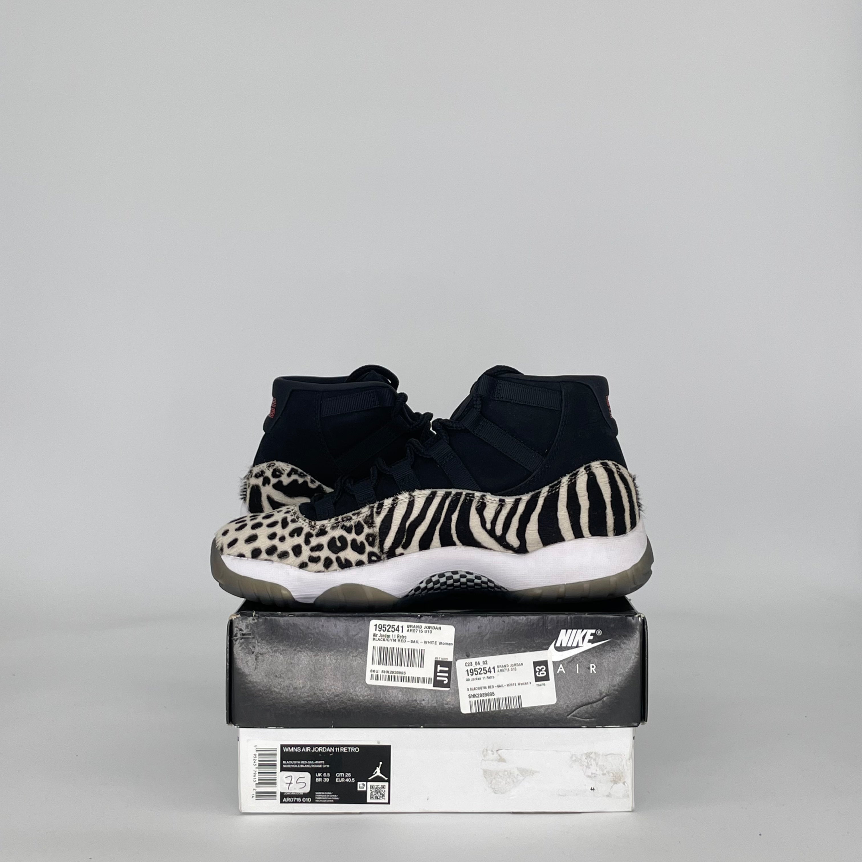 AIR JORDAN 11 ANIMAL INSTINCT AR0715-010 SIZE 7.5/9W MENS