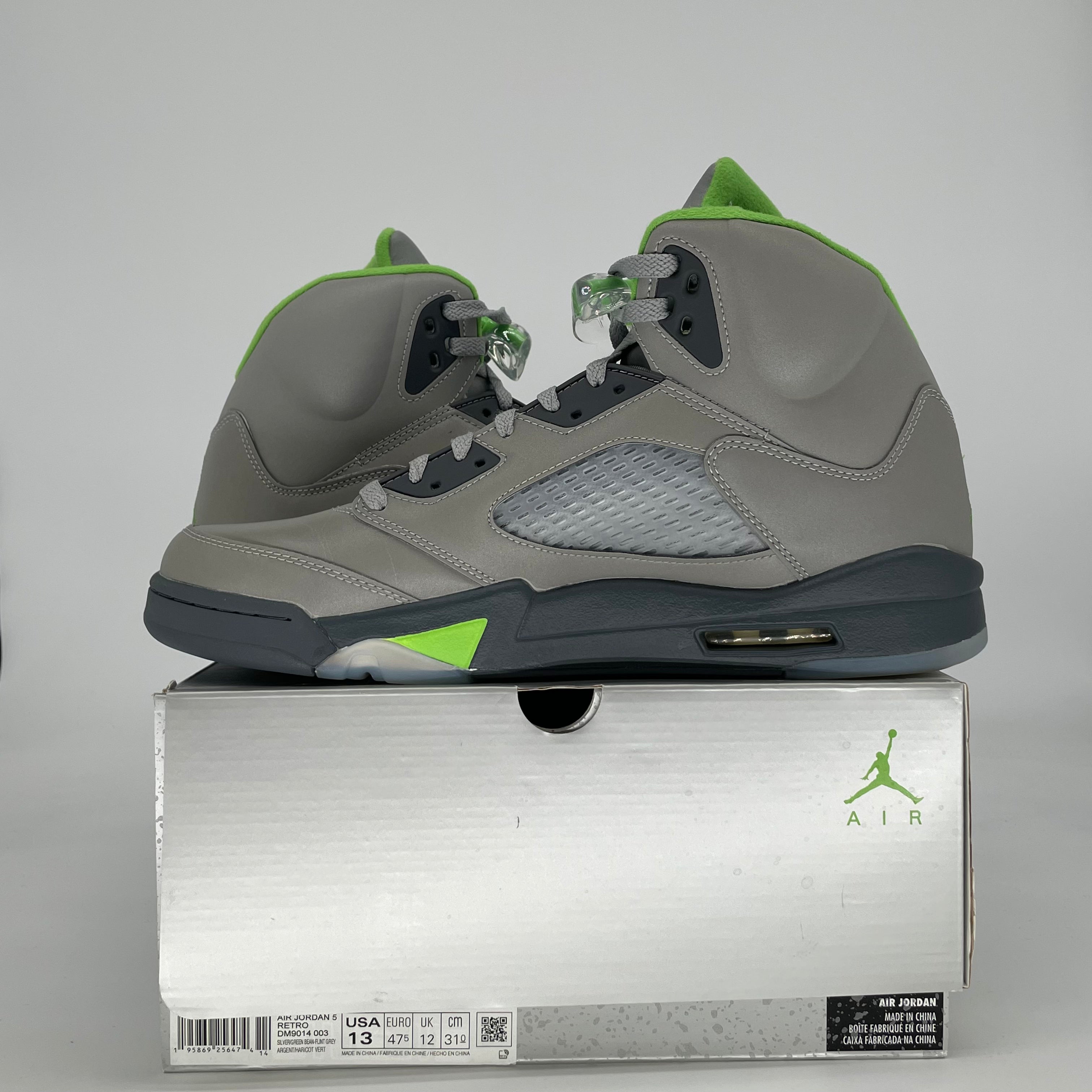 AIR JORDAN 5 GREEN BEAN DM9014-003 SIZE 13/14.5W
