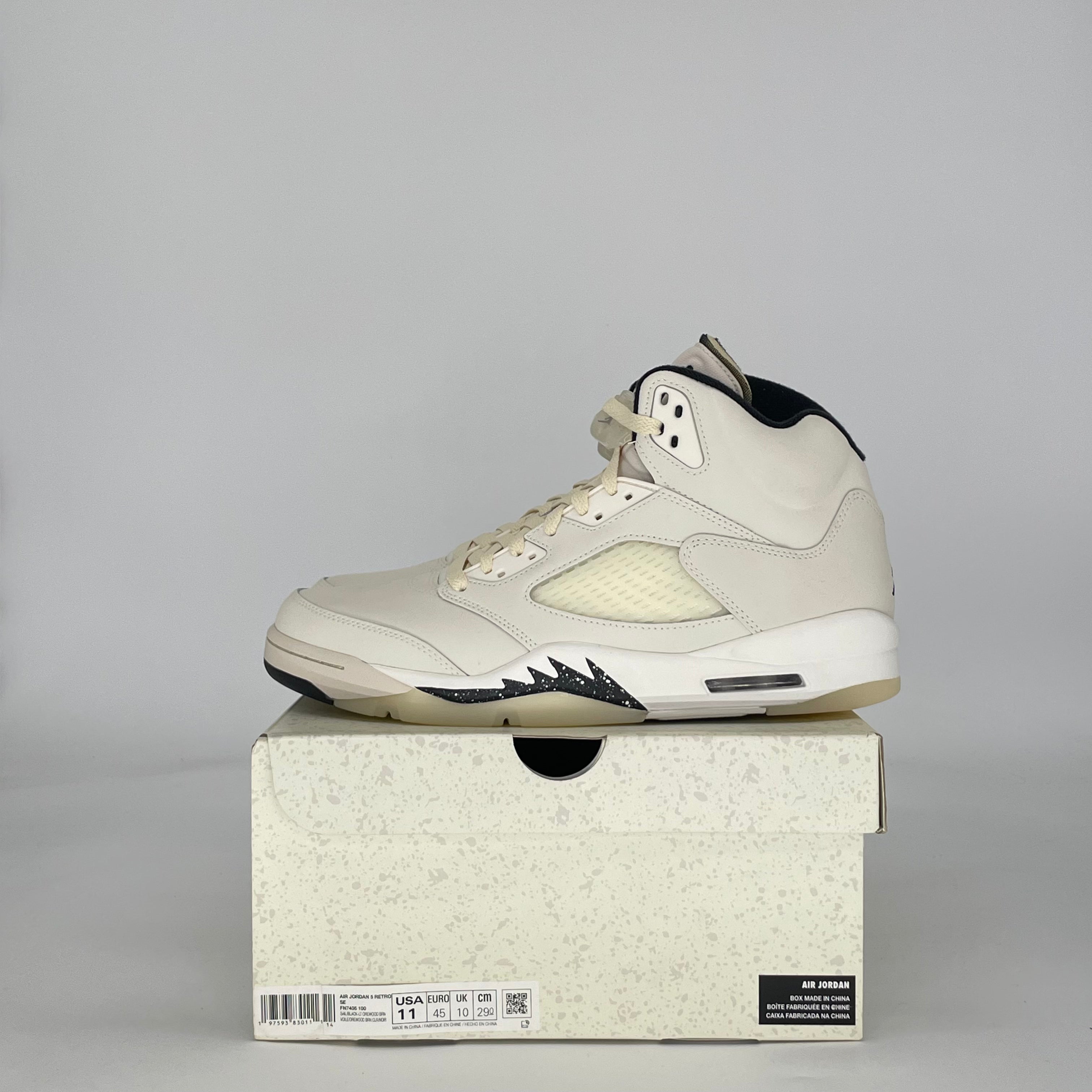 AIR JORDAN 5 SAIL FN7405-100 SIZE 11/12.5W