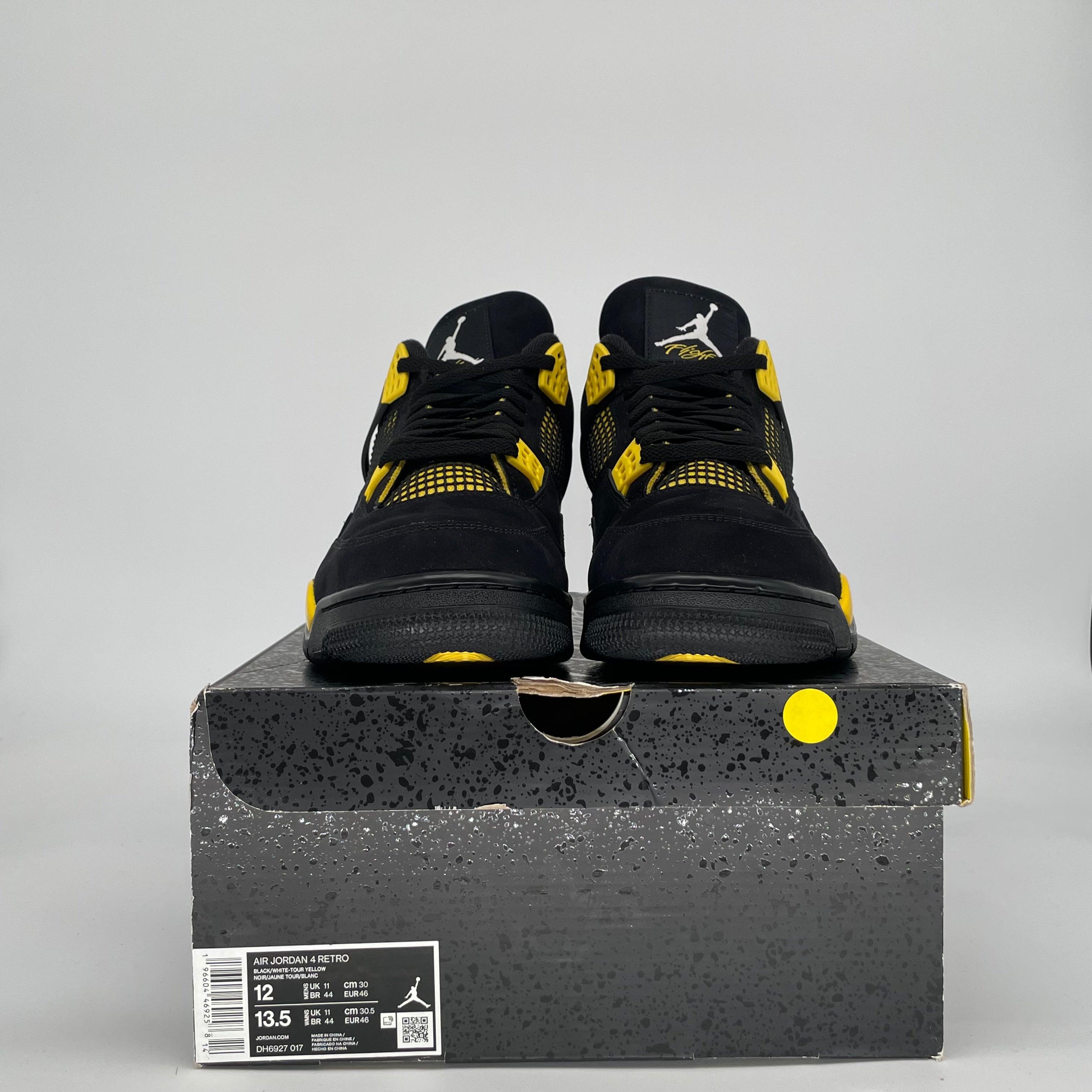 AIR JORDAN 4 THUNDER DH6927-017 SIZE 12/13.5W