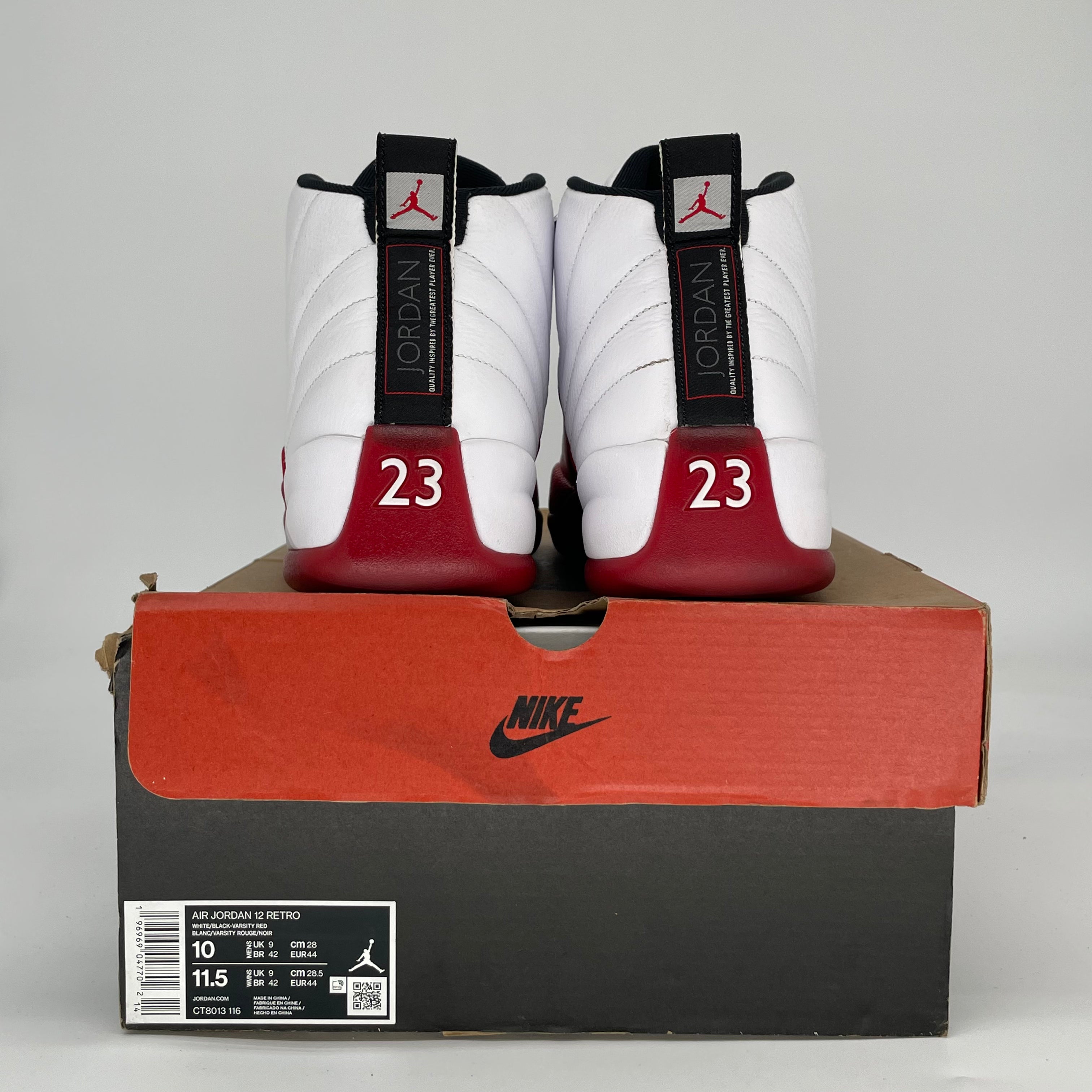 AIR JORDAN 12 CHERRY CT8013-116 SIZE 10/11.5W