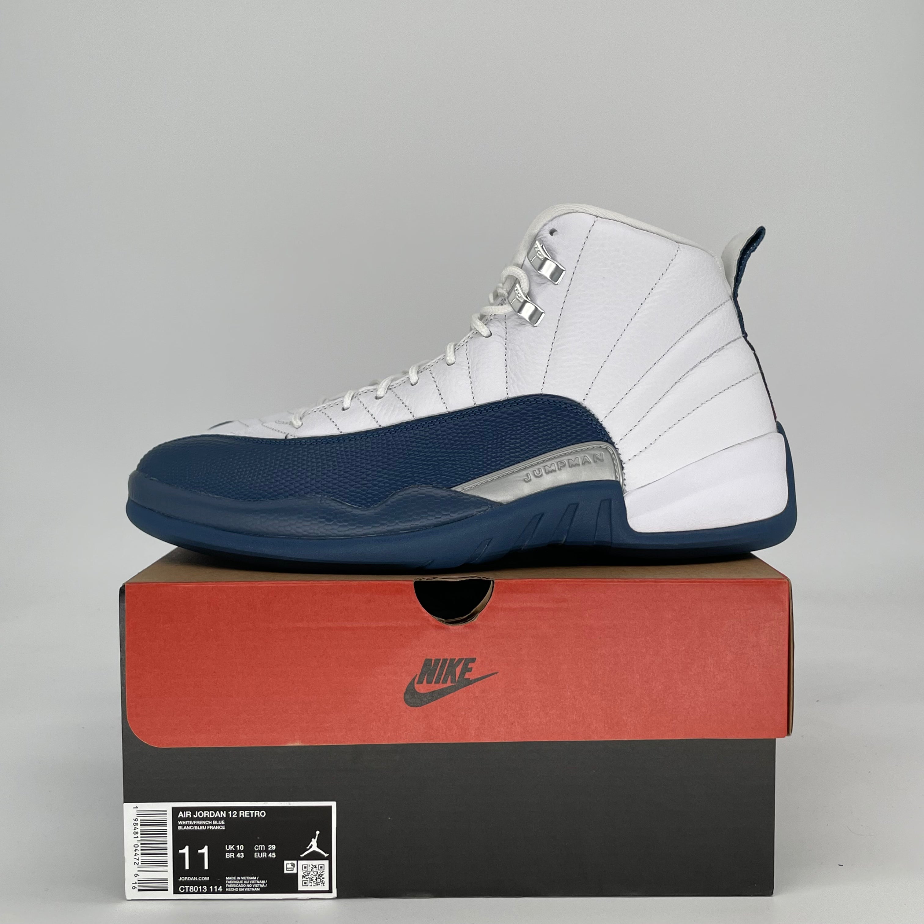 AIR JORDAN 12 FRENCH BLUE CT8013-114 SIZE 11/12.5W