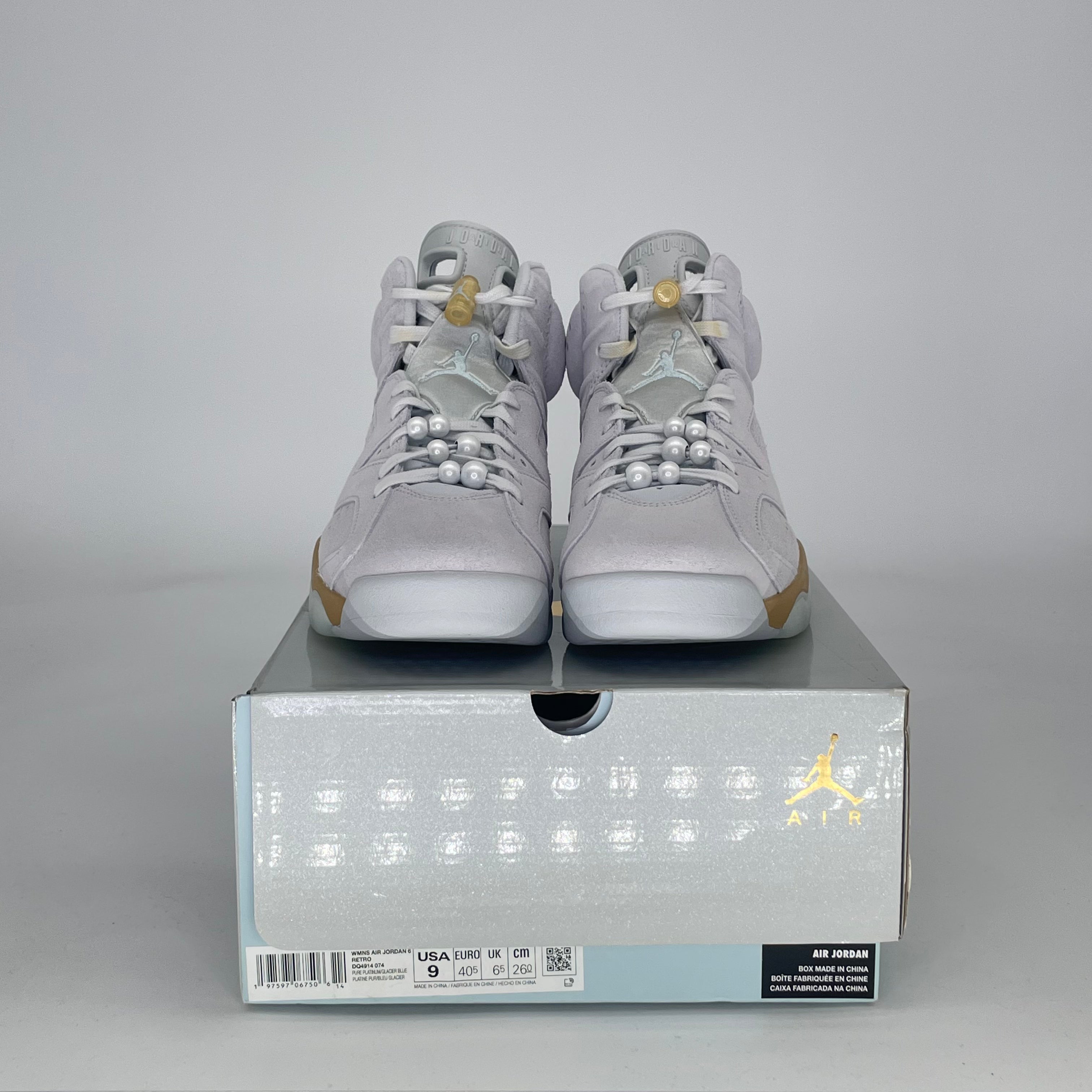 AIR JORDAN 6 CRAFT PARIS OLYMPICS PEARL DQ4914-074 SIZE 7.5/9W MENS