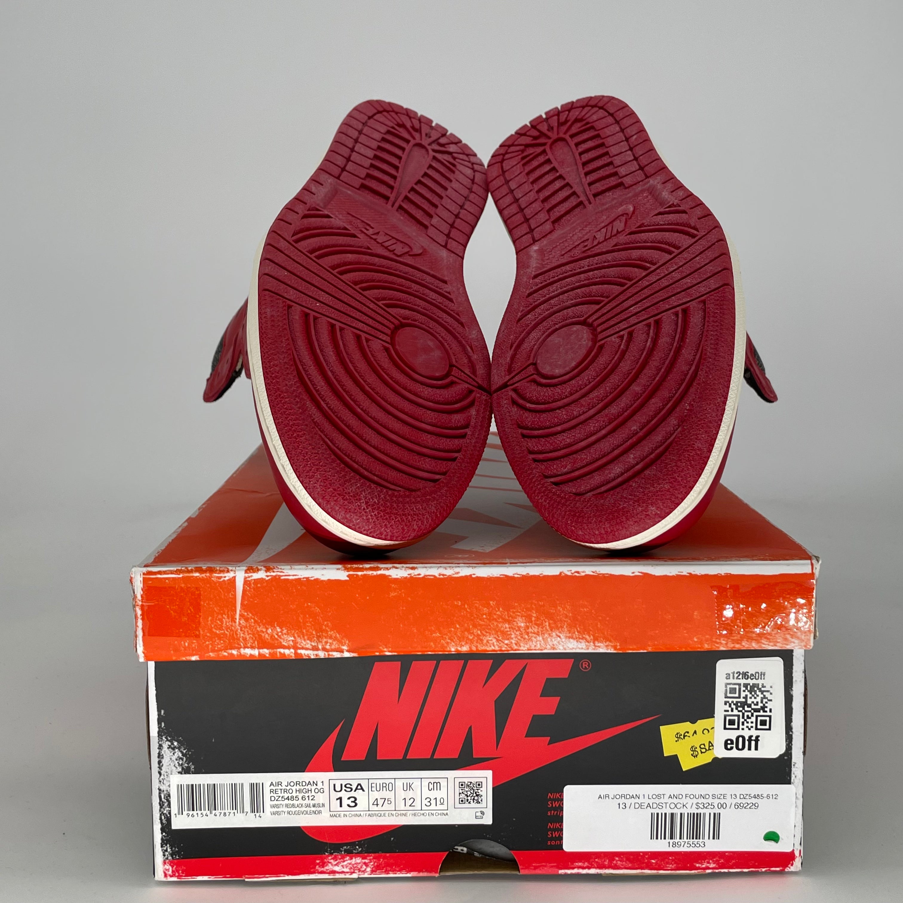 AIR JORDAN 1 CHICAGO LOST AND FOUND DZ5485-612 SIZE 13/14.5W