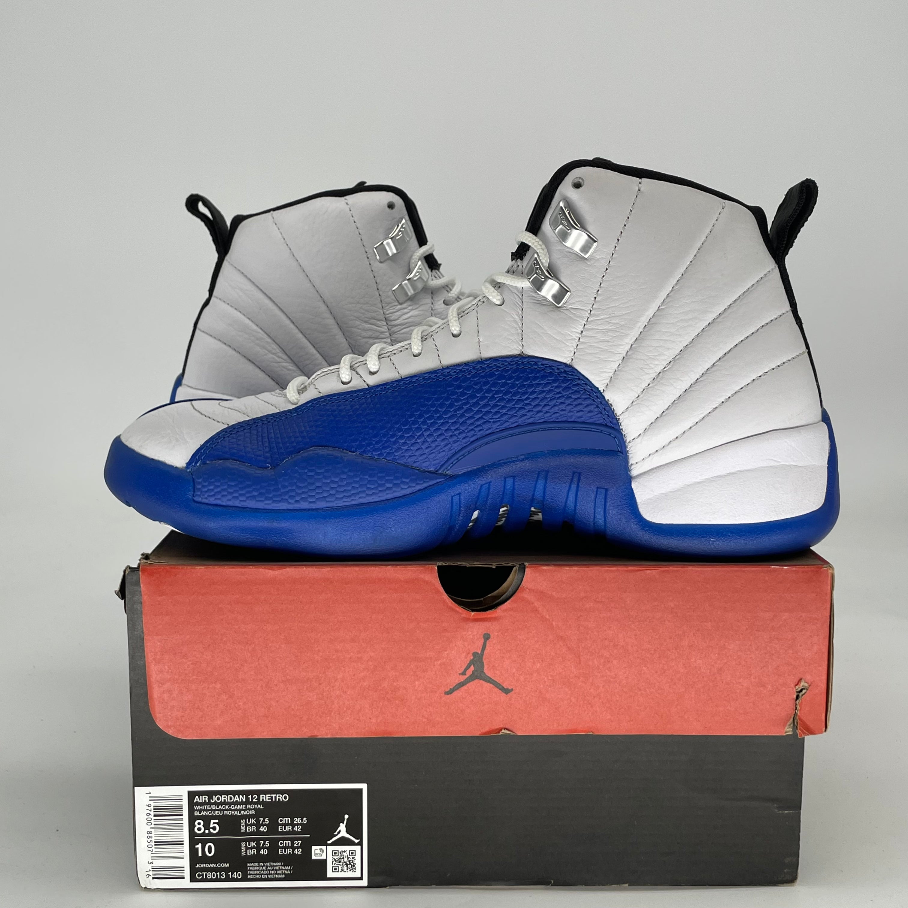 AIR JORDAN 12 BLUEBERRY CT8013-140 SIZE 8.5/10W
