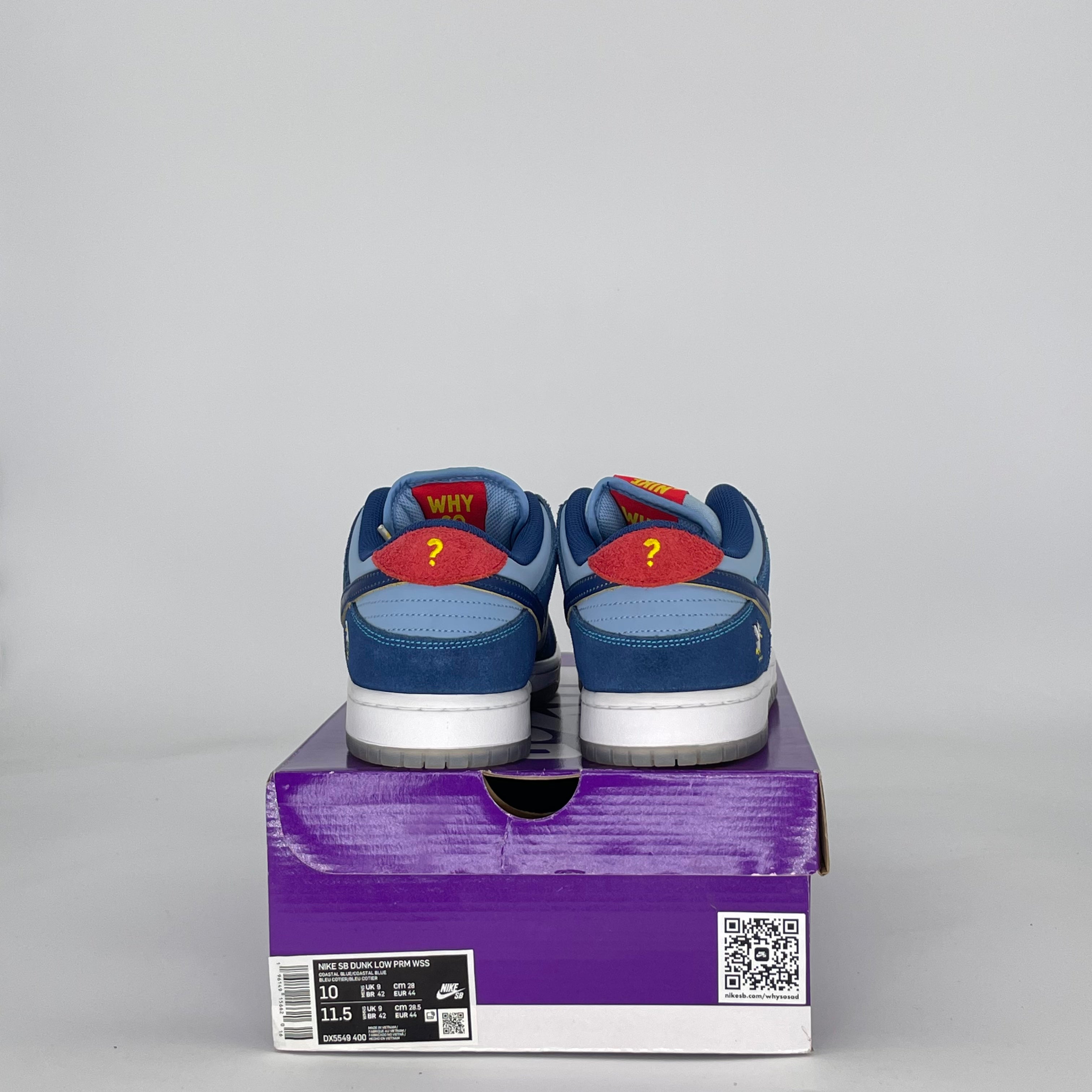 NIKE SB DUNK LOW PRO WHY SO SAD? DX5549-400 SIZE 10/11.5W