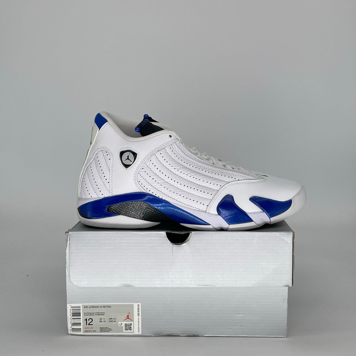 Jordan 14 Retro White Hyper Royal