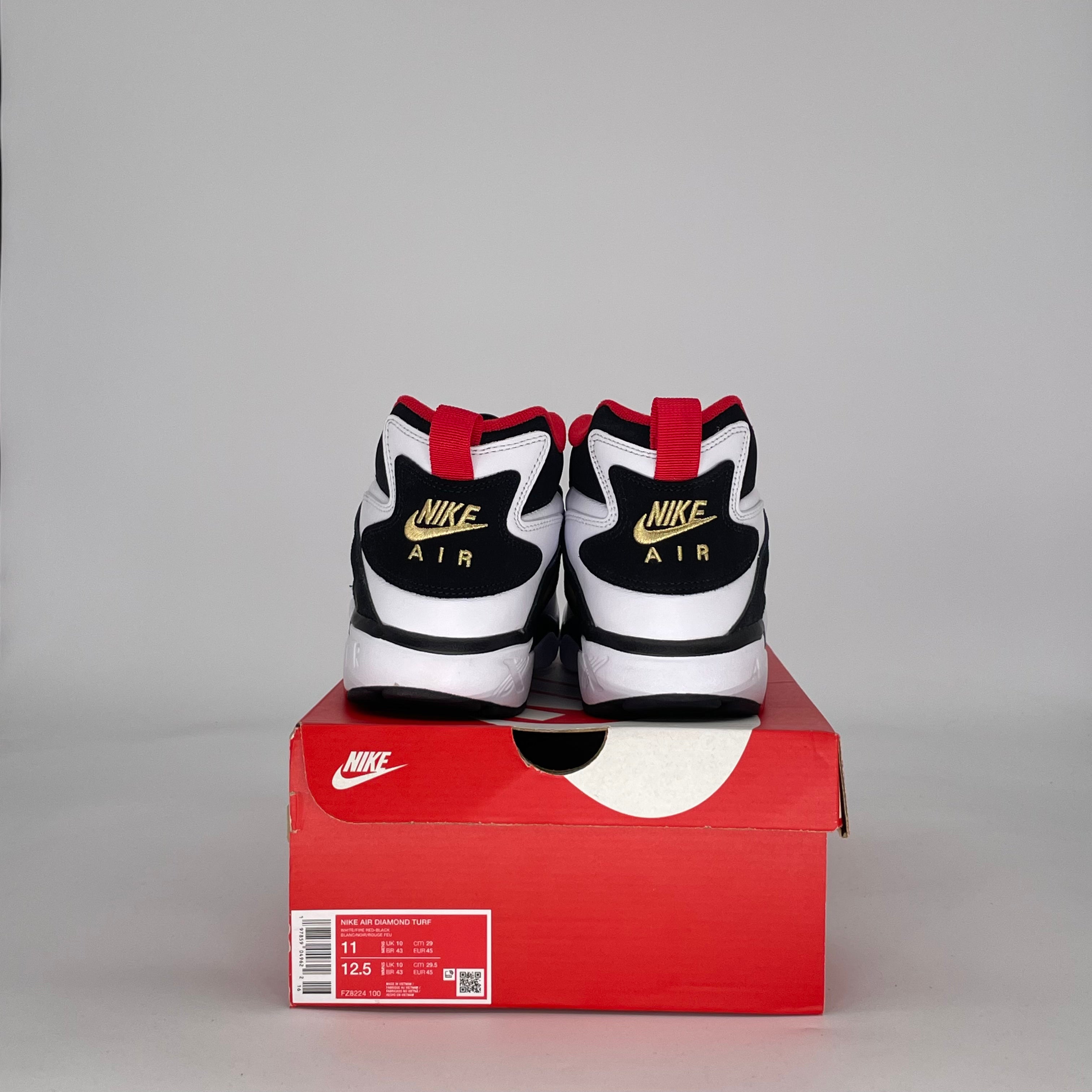 NIKE AIR DIAMOND TURF 49ERS FZ8224-100 SIZE 11/12.5W