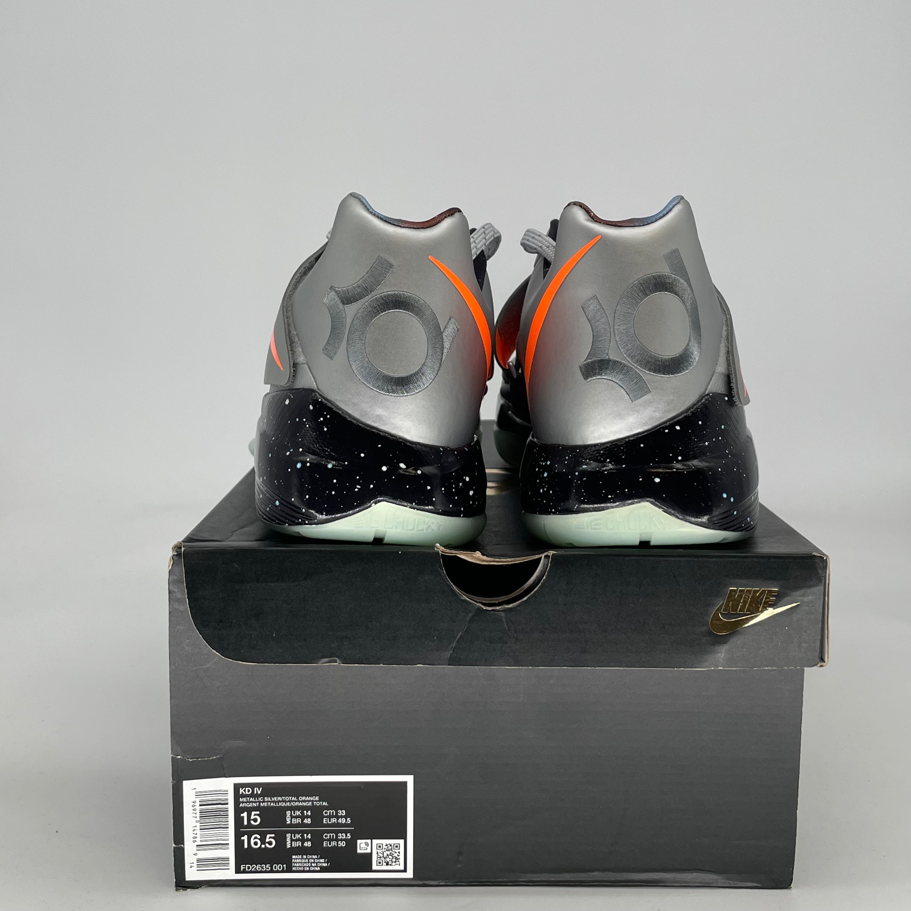 NIKE KD 4 GALAXY FD2635-001 SIZE 15/16.5W