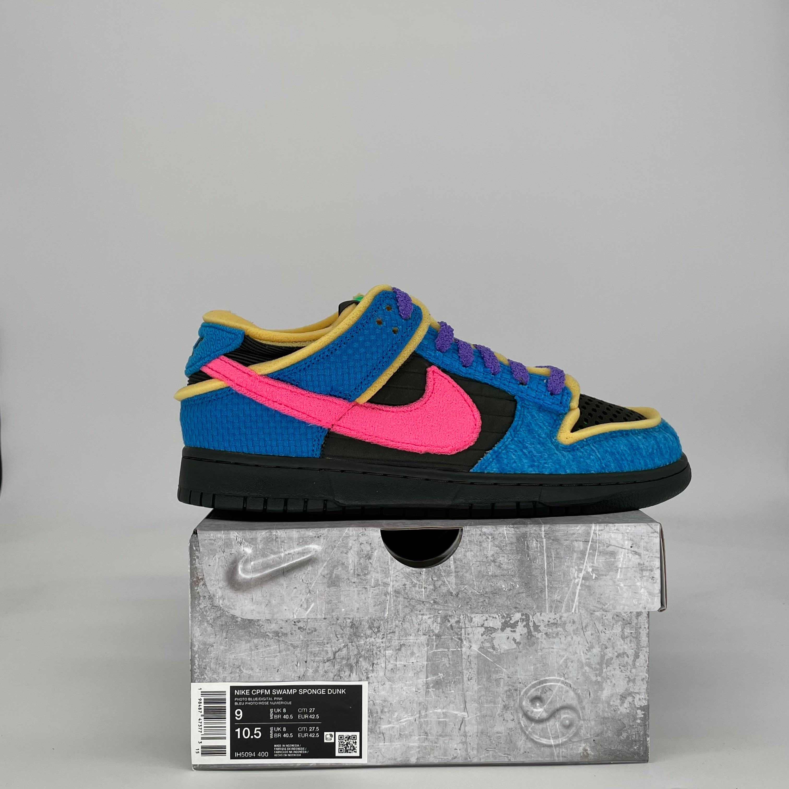 NIKE DUNK LOW CPFM SWAMP SPONGE PHOTO BLUE IH5094-400 SIZE 9/10.5W