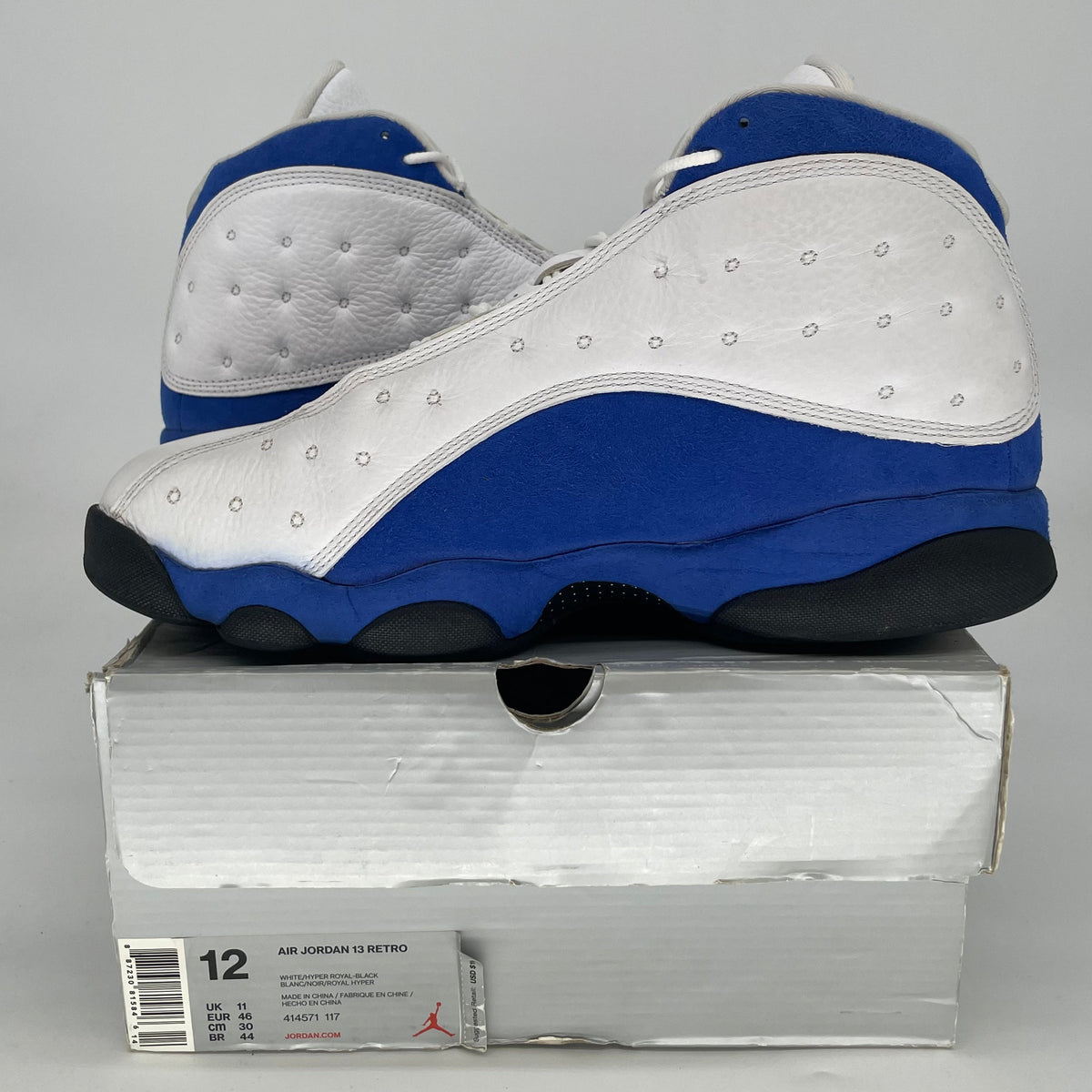 Jordan 13 Retro White Hyper Royal Black