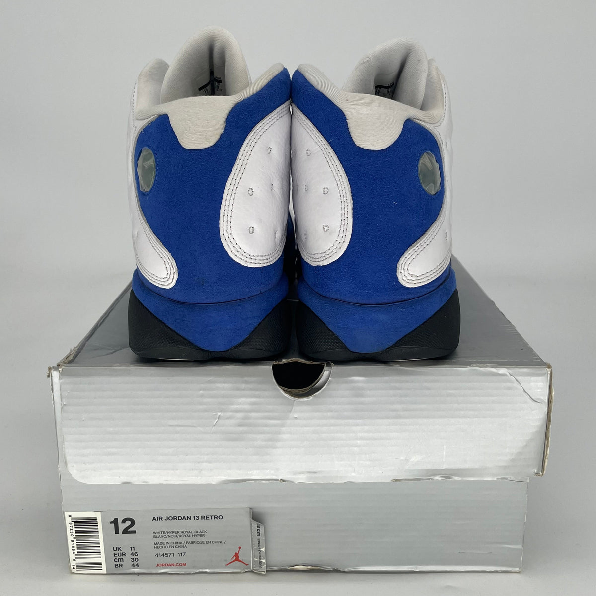 Jordan 13 Retro White Hyper Royal Black