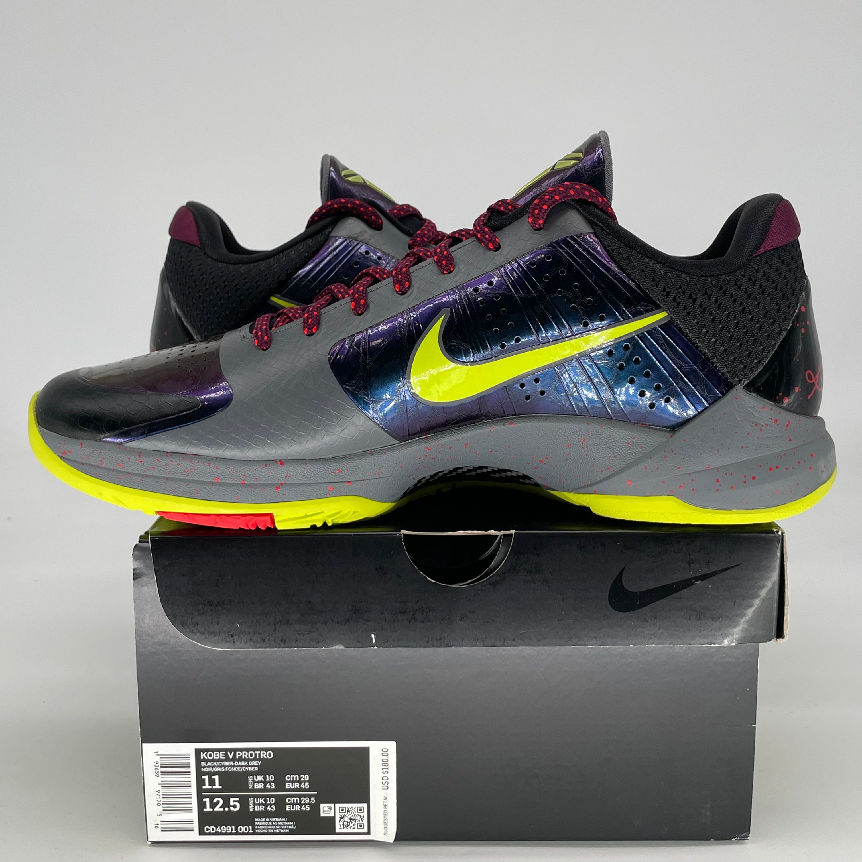 NIKE KOBE 5 PROTRO 2K GAMER EXCLUSIVE CD4991-001 SIZE 11/12.5W