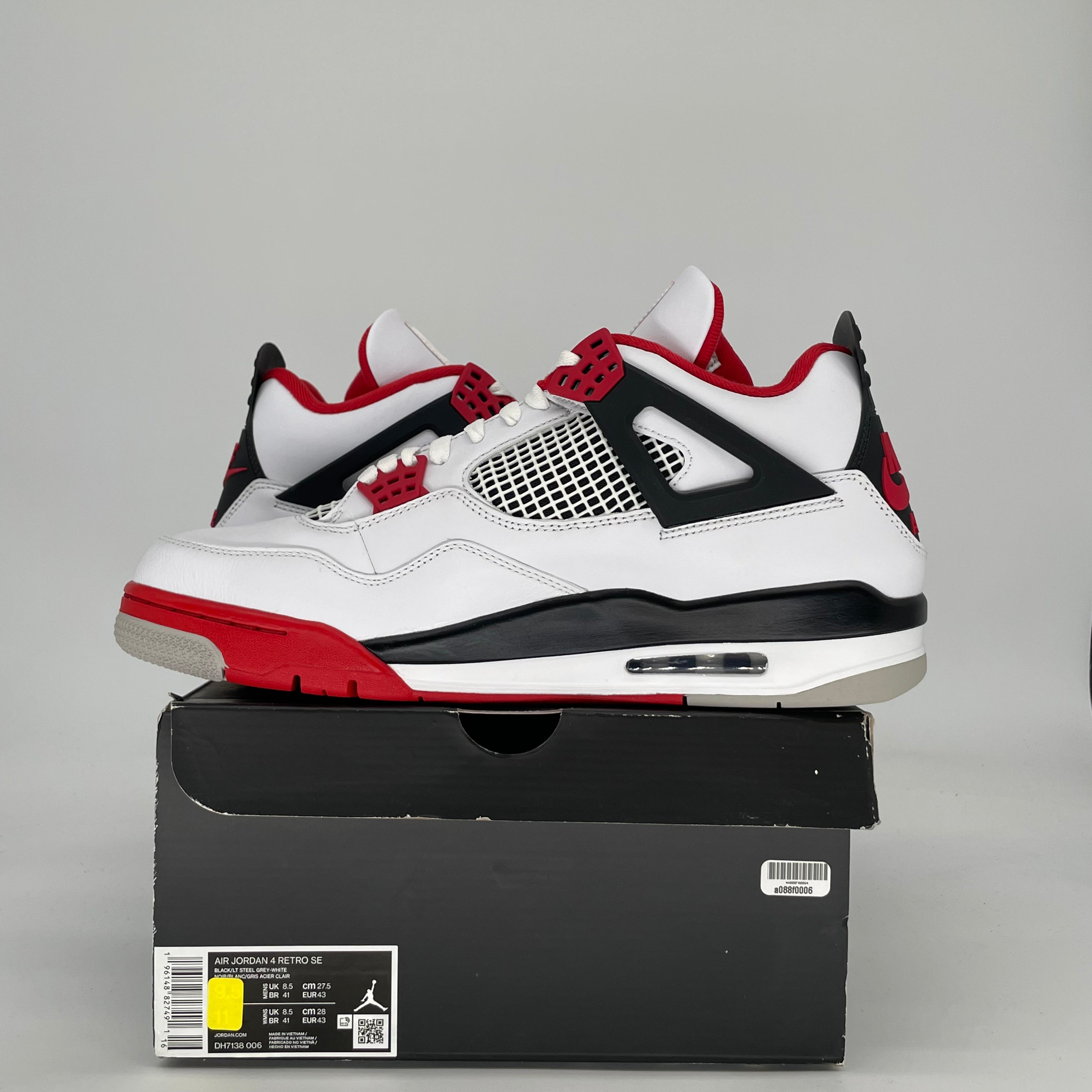 AIR JORDAN 4 FIRE RED DC7770-160 SIZE 12/13.5W