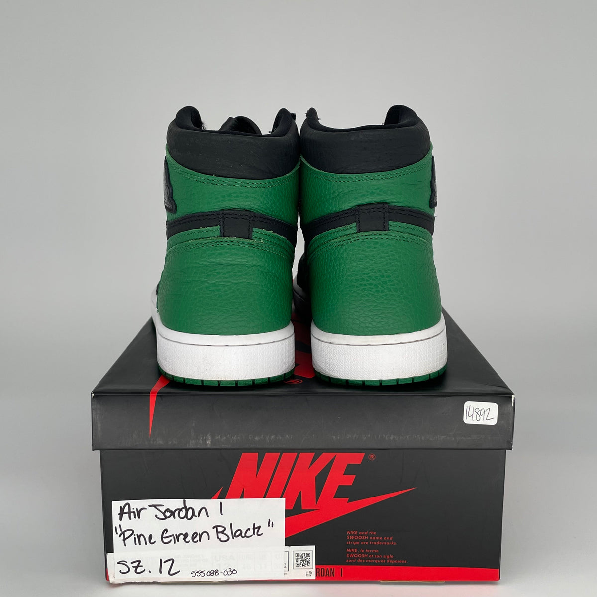 Jordan 1 Retro High Pine Green Black