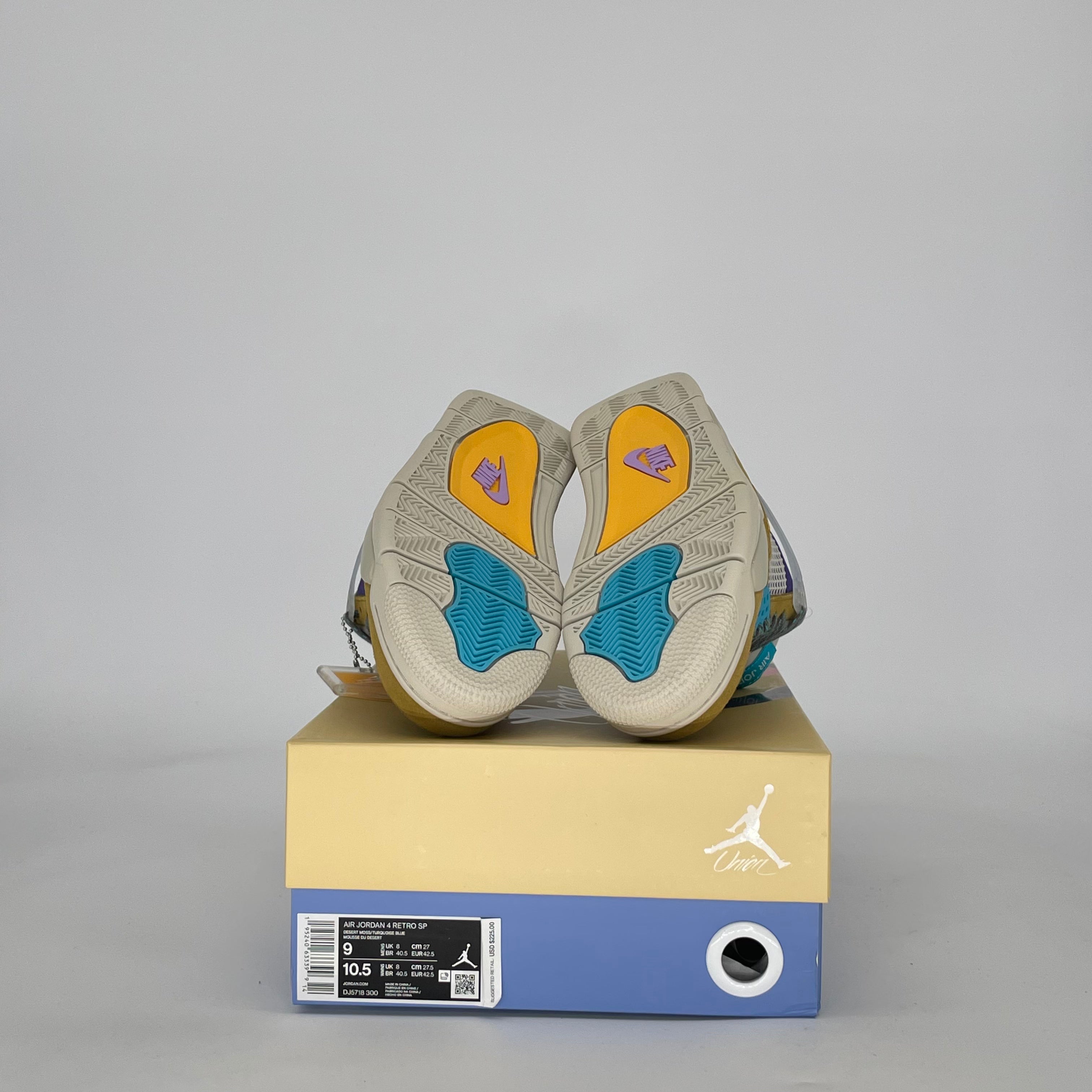 AIR JORDAN 4 30TH ANNIVERSARY UNION DESERT MOSS DJ5718-300 SIZE 9/10.5W