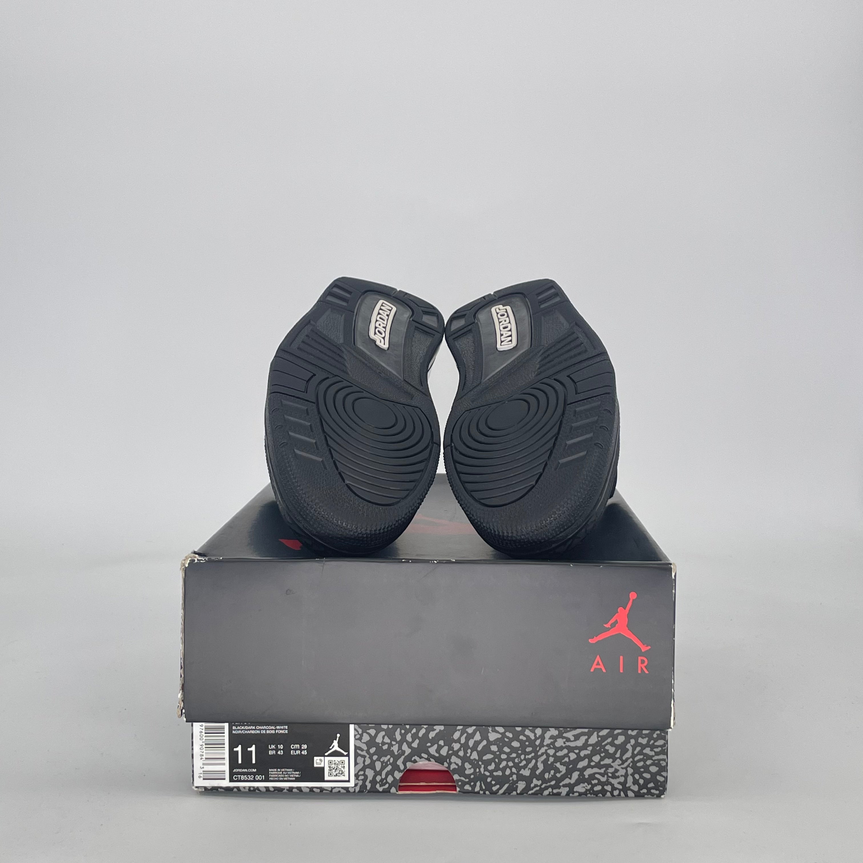 AIR JORDAN 3 BLACK CAT CT8532-001 SIZE 11/12.5W
