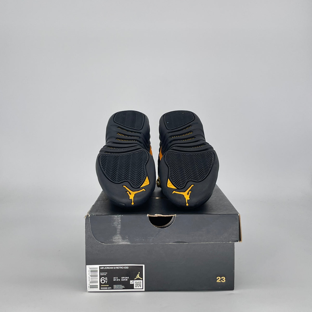JORDAN 12 BLACK TAXI GS