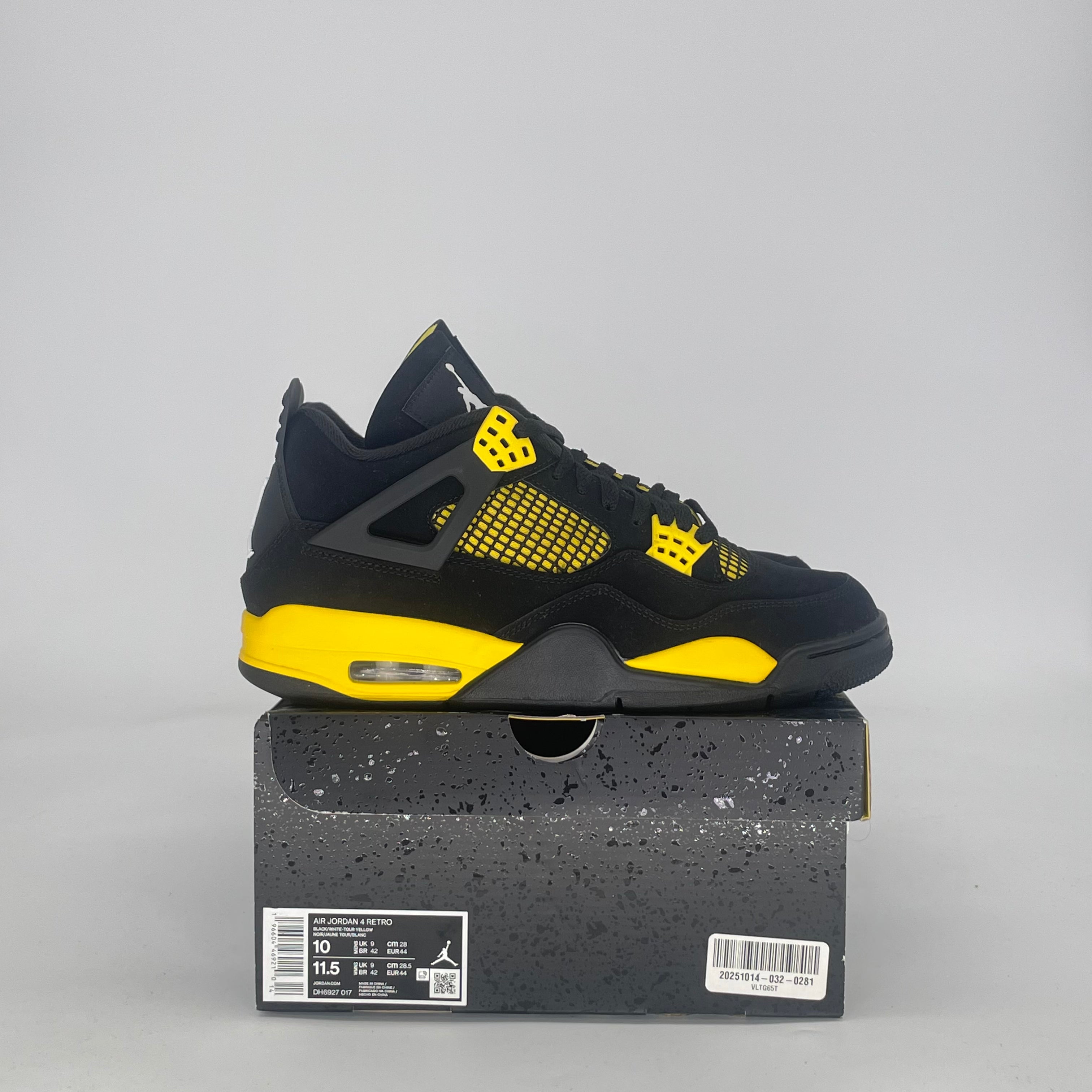AIR JORDAN 4 THUNDER DH6927-017 SIZE 10/11.5W
