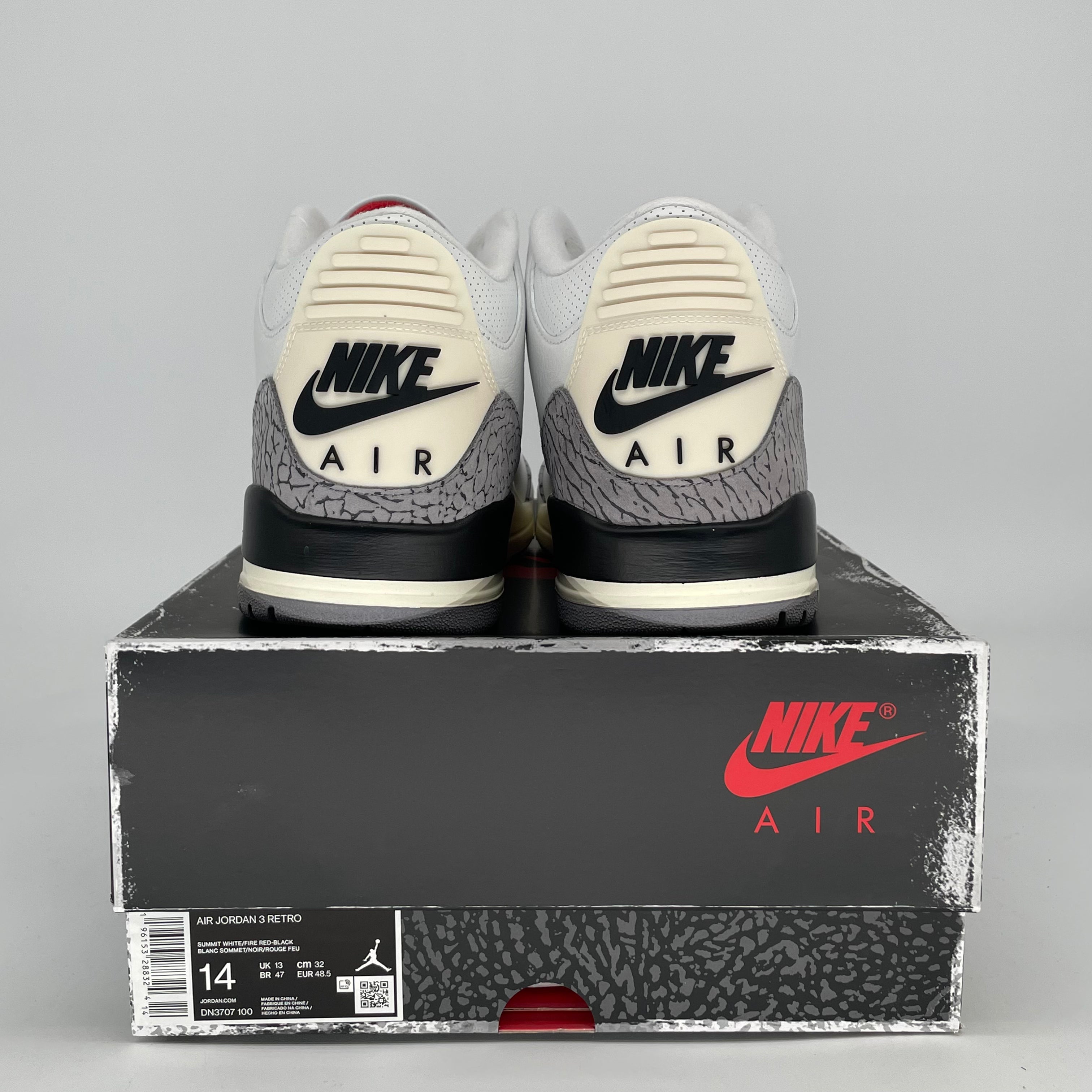 AIR JORDAN 3 WHITE CEMENT REIMAGINED DN3707-100 SIZE 14/15.5W