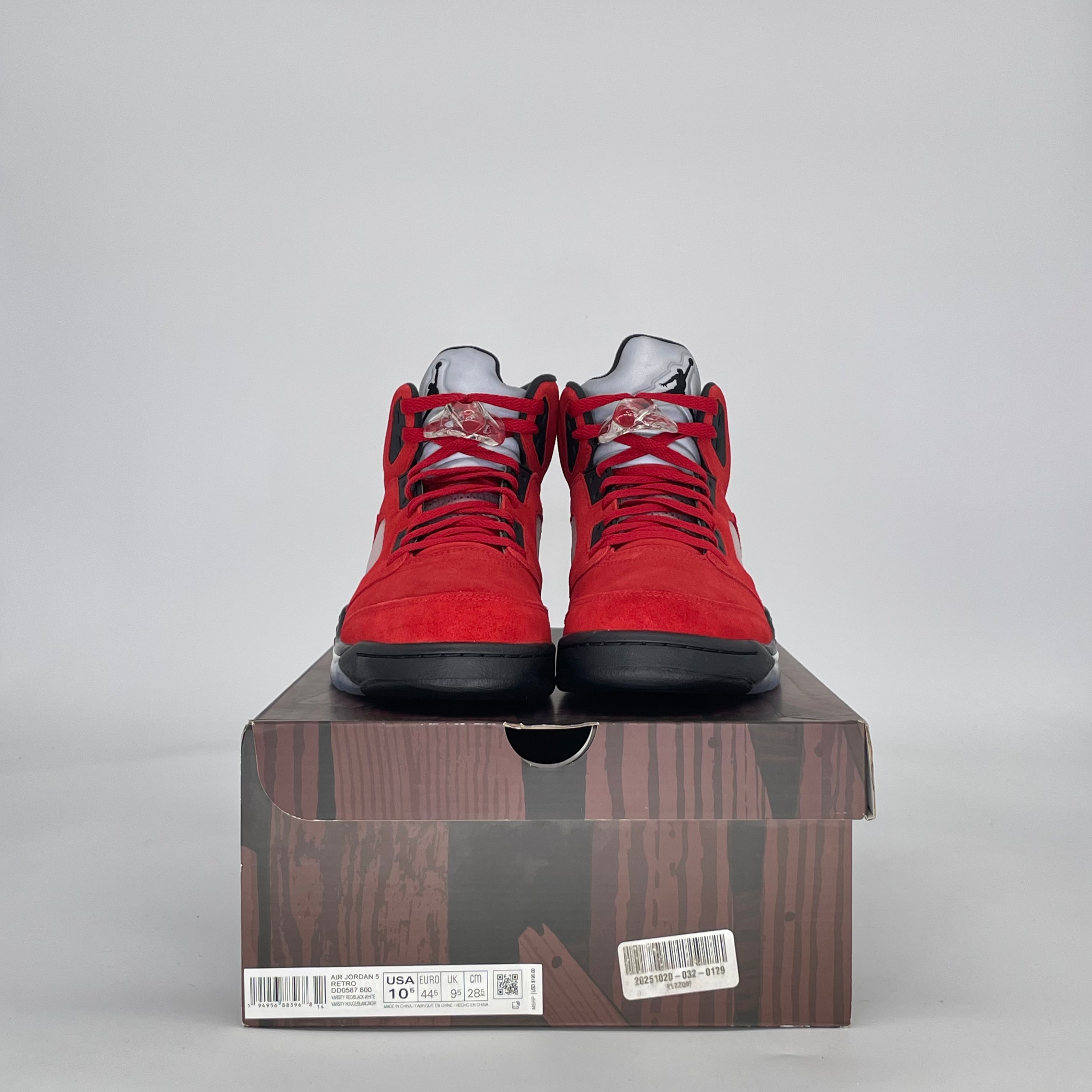 AIR JORDAN 5 RAGING BULL RED (2021) DD0587-600 SIZE 10.5/12W