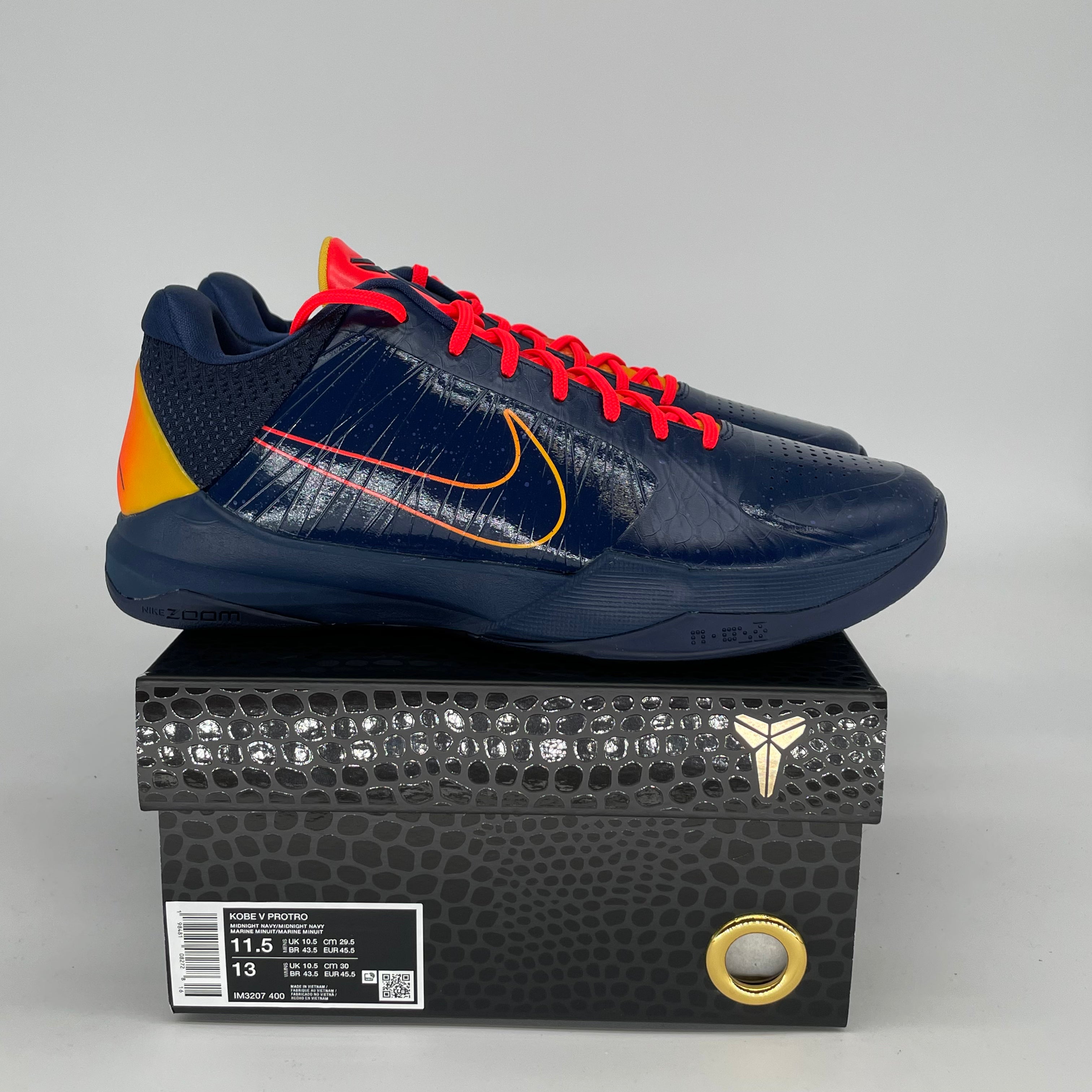 NIKE KOBE 5 PROTRO CAITLIN CLARK INDIANA FEVER IM3207-400 SIZE 11.5/13W