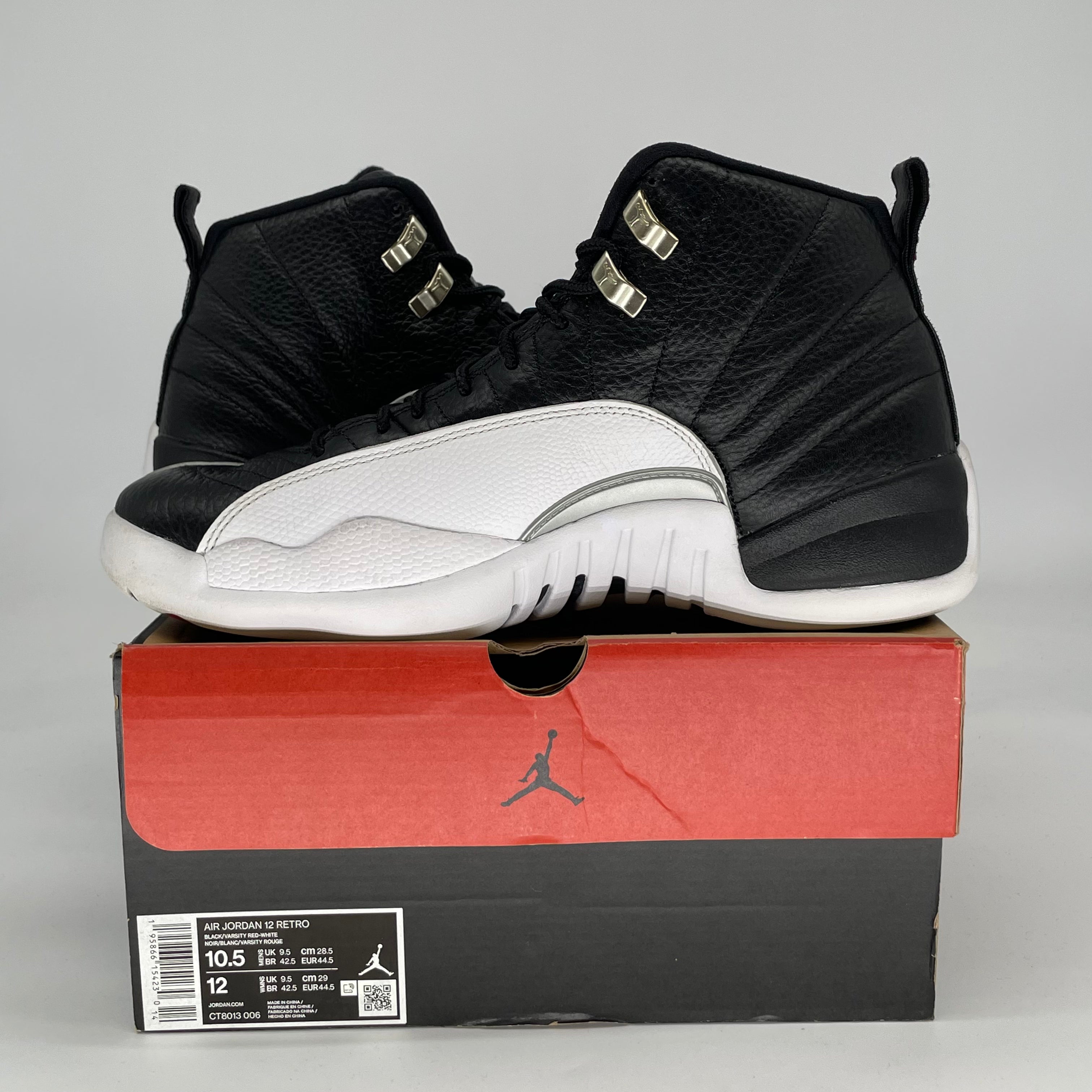 AIR JORDAN 12 PLAYOFFS CT8013-006 SIZE 10.5/12W