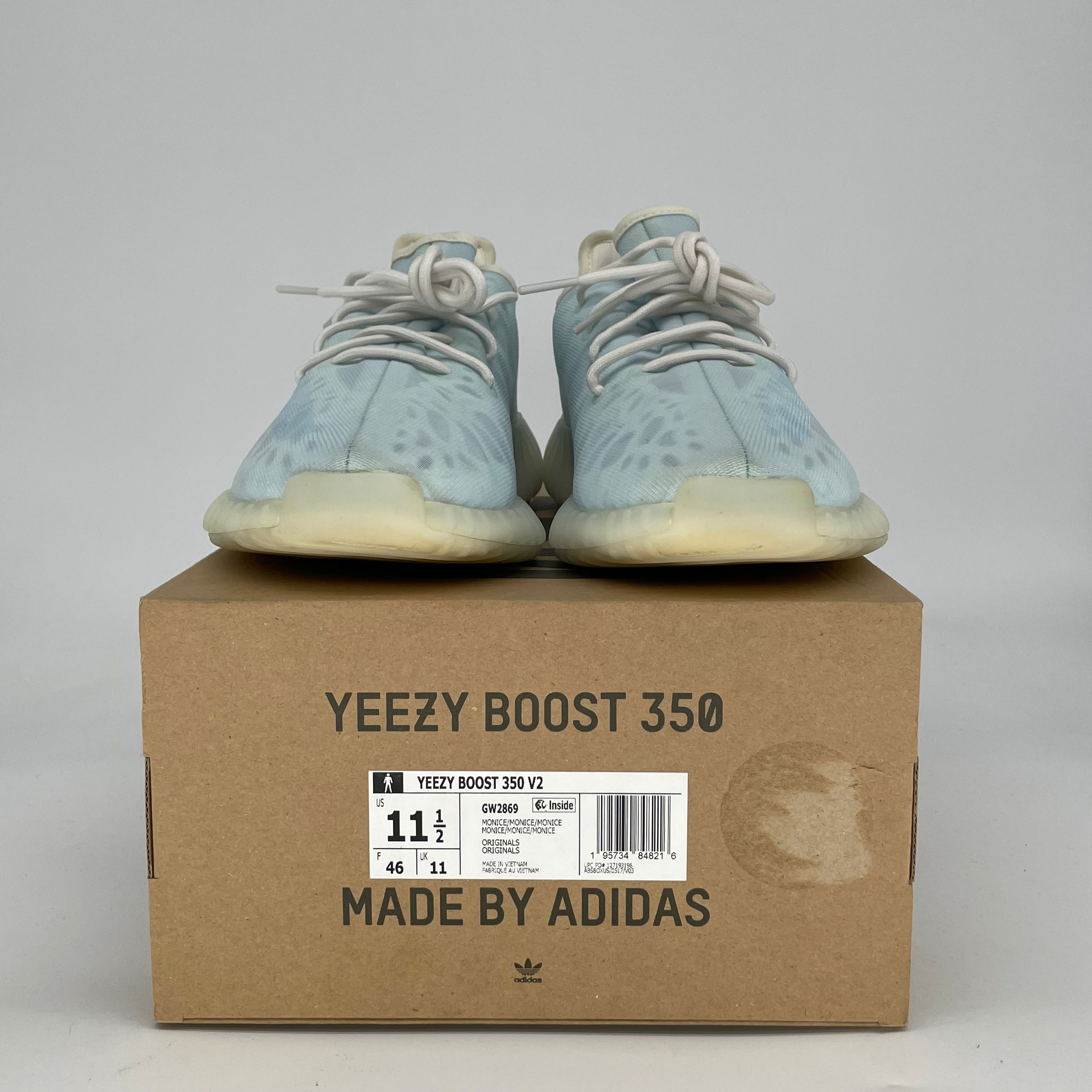 ADIDAS YEEZY 350 V2 MONO ICE GW2869 SIZE 11.5/13W