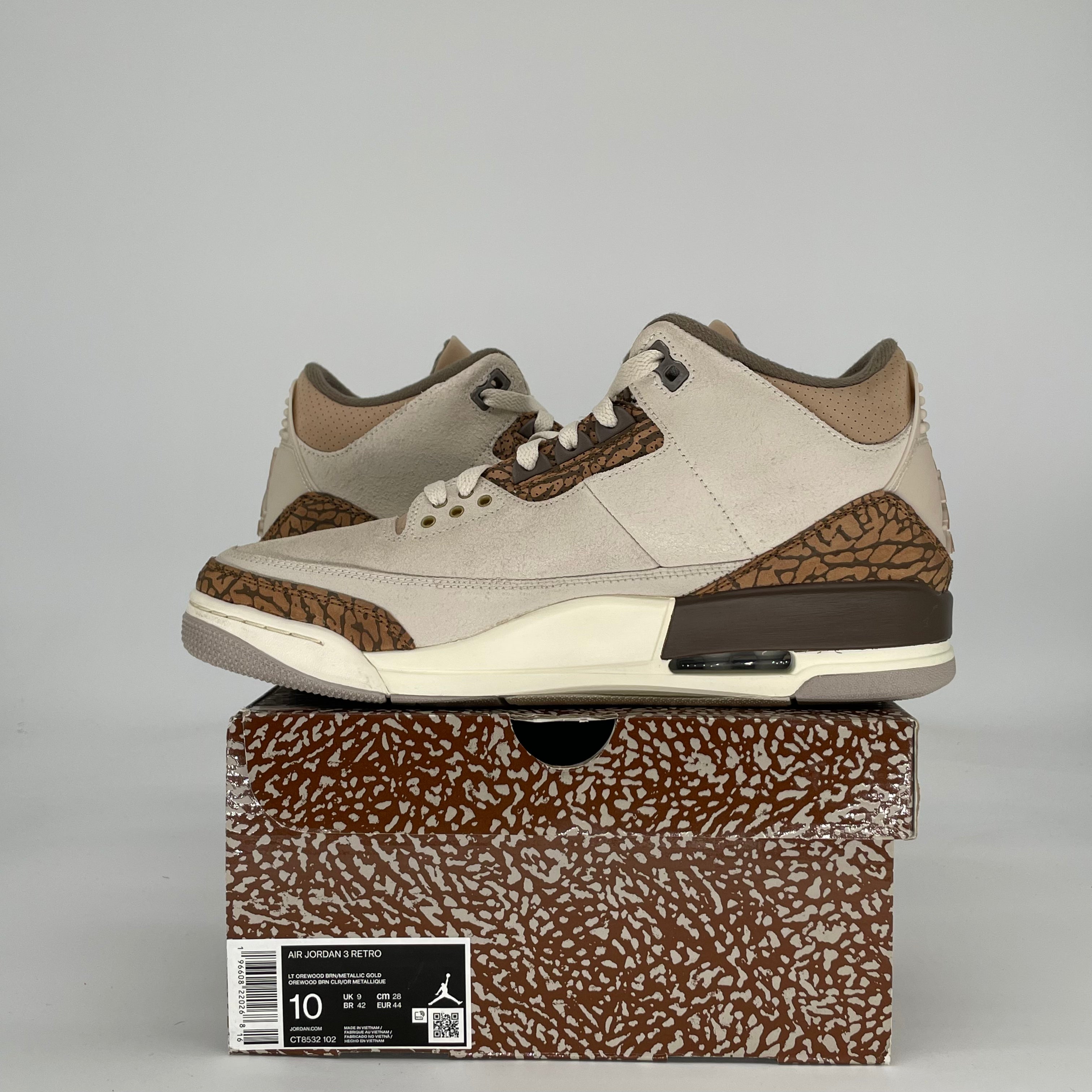 AIR JORDAN 3 PALOMINO CT8532-102 SIZE 10/11.5W