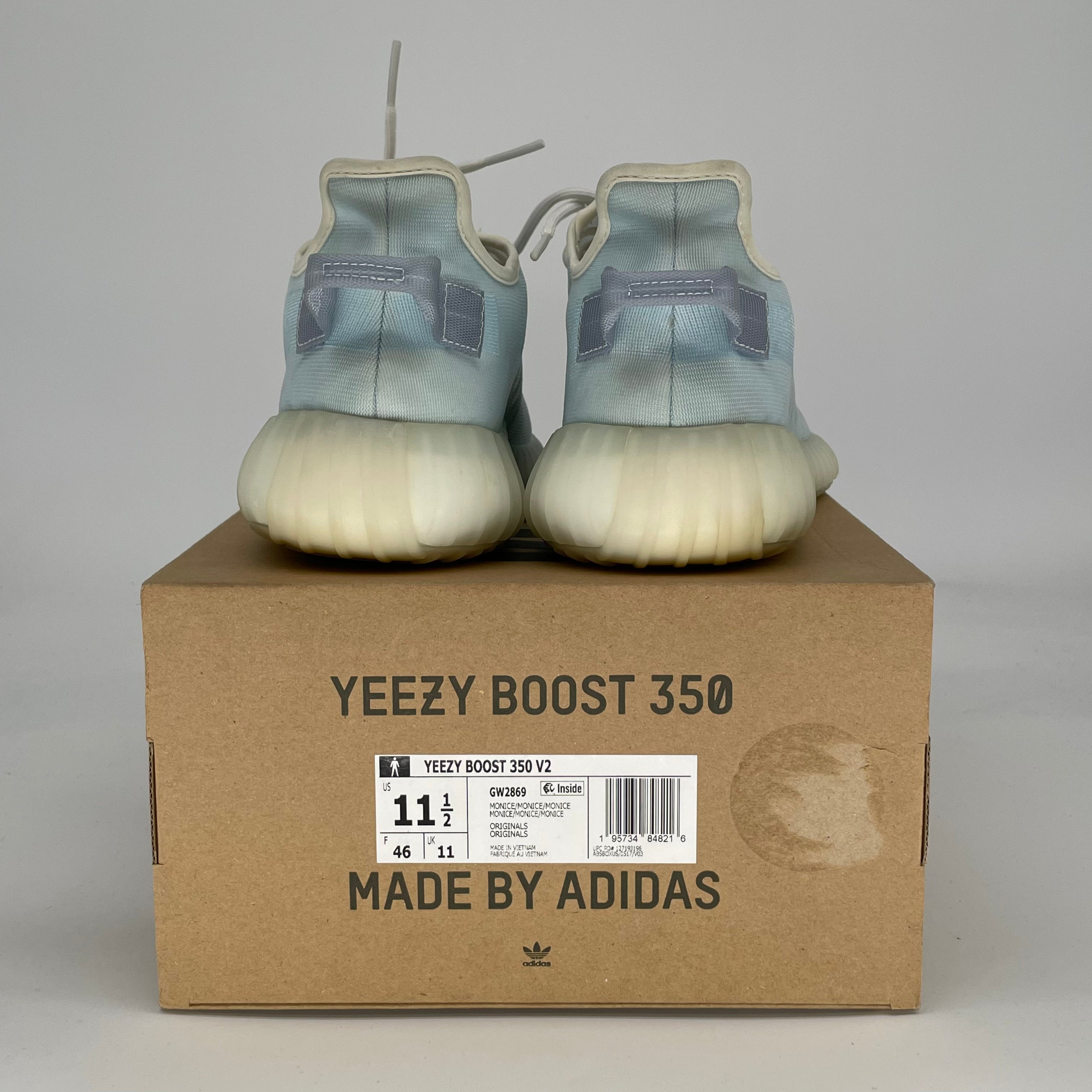 ADIDAS YEEZY 350 V2 MONO ICE GW2869 SIZE 11.5/13W