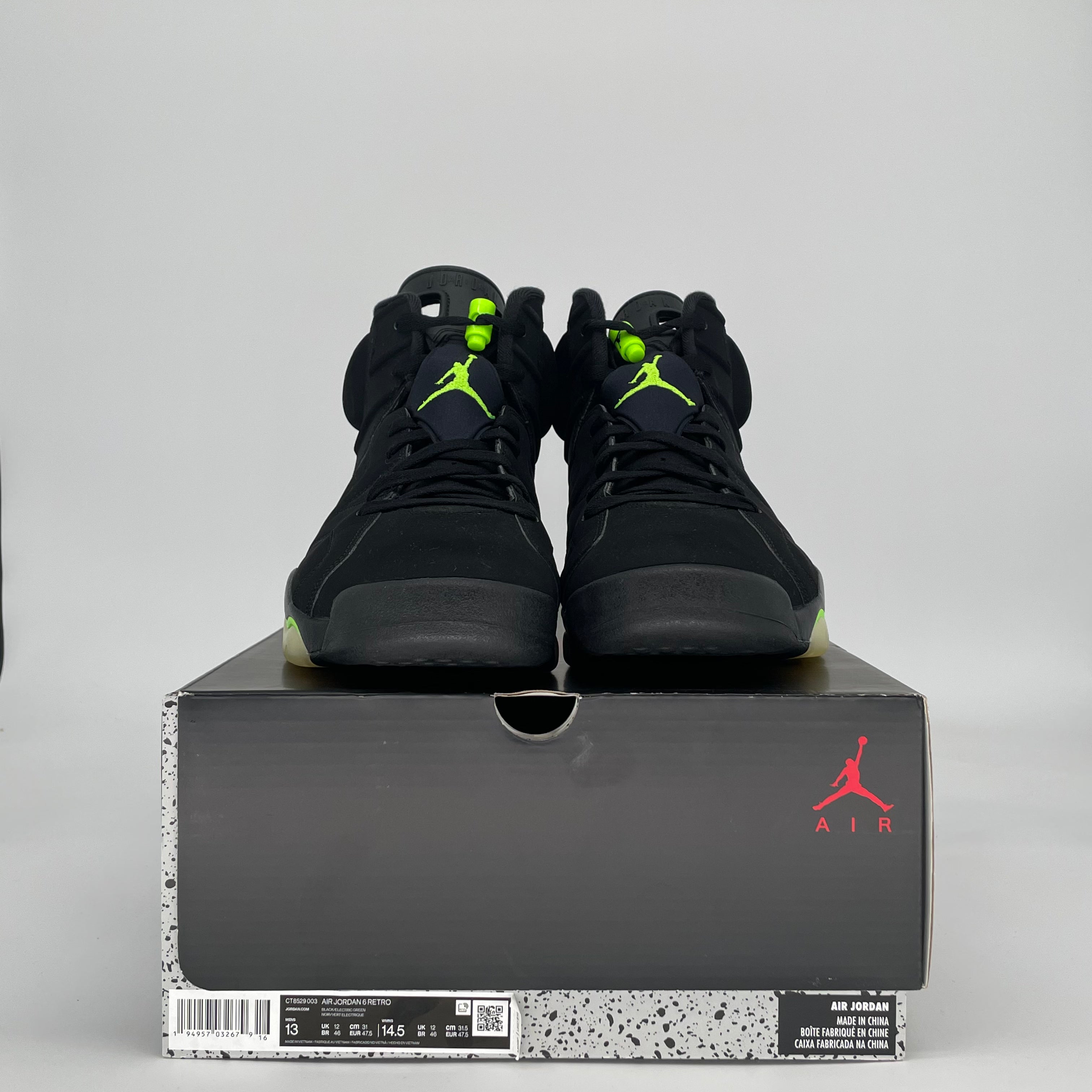AIR JORDAN 6 ELECTRIC GREEN CT8529-003 SIZE 13/14.5W
