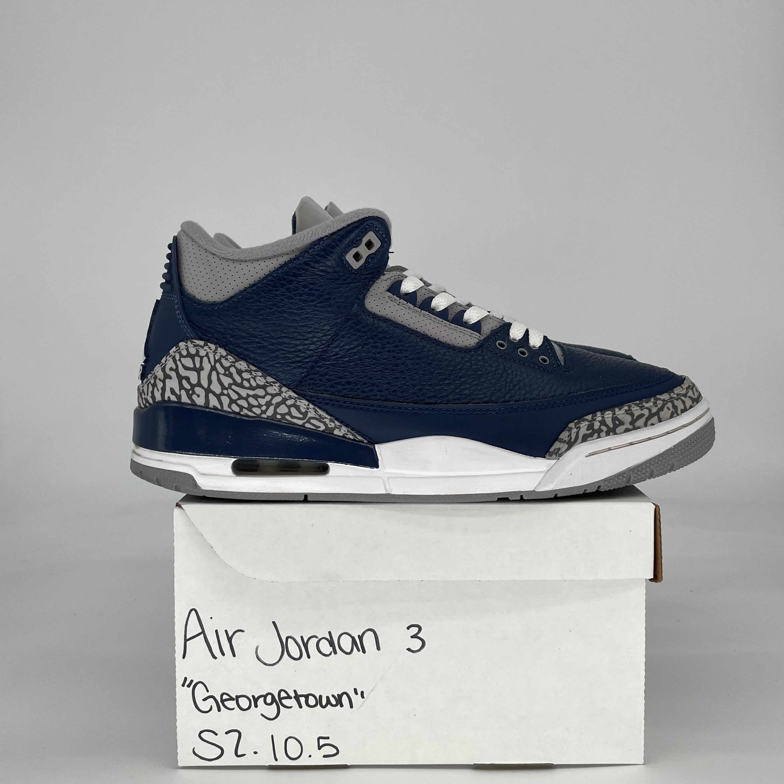 AIR JORDAN 3 GEORGETOWN CT8532-401 SIZE 10.5/12W