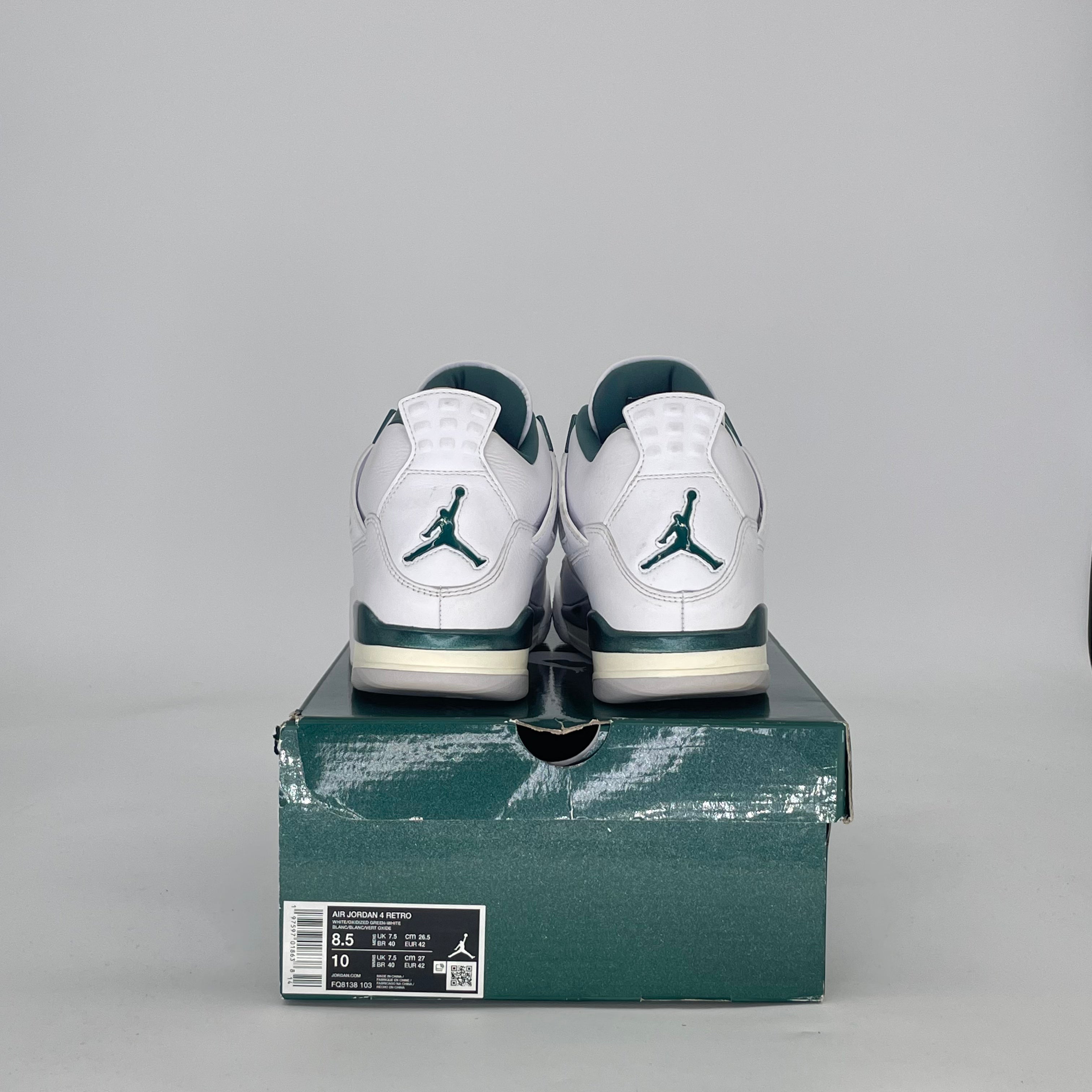 AIR JORDAN 4 OXIDIZED GREEN FQ8138-103 SIZE 8.5/10W