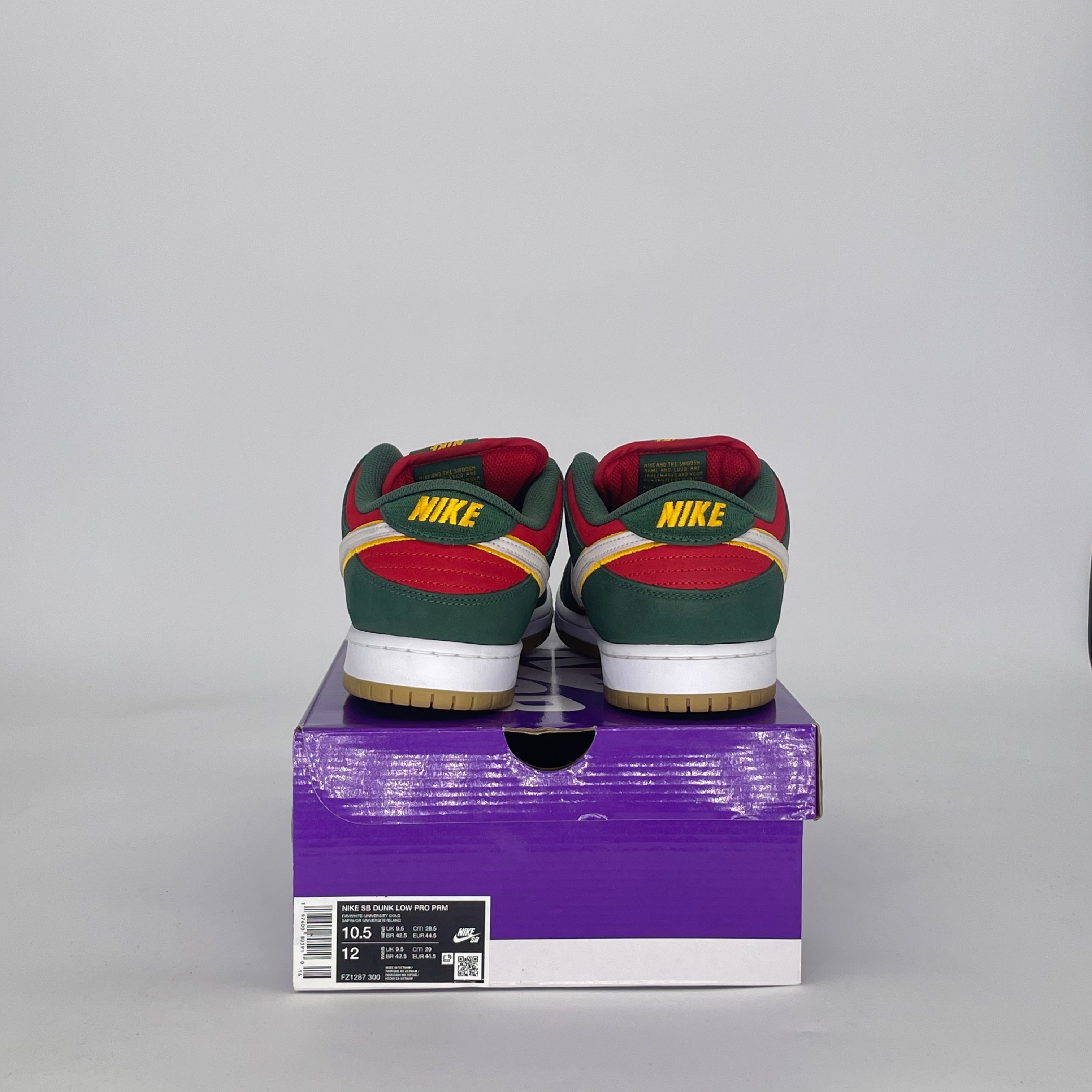 NIKE SB DUNK LOW SEATTLE SUPERSONICS FZ1287-300 SIZE 10.5/12W