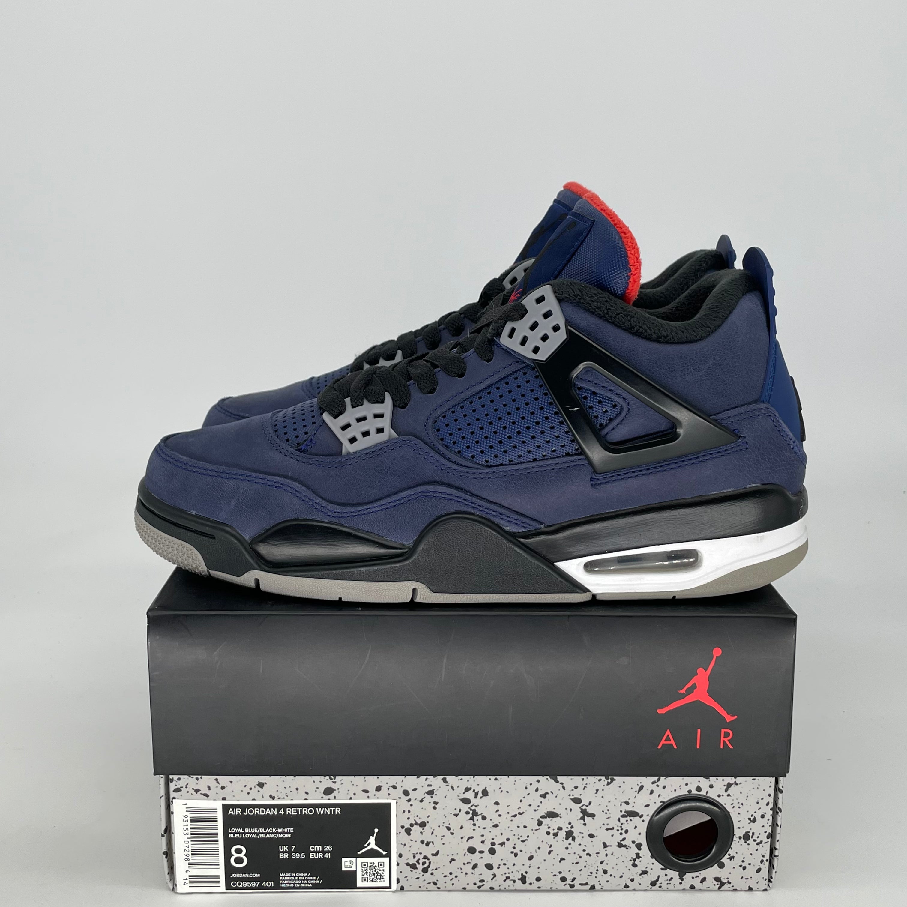 AIR JORDAN 4 WINTERIZED LOYAL BLUE CQ9597-401 SIZE 8/9.5W