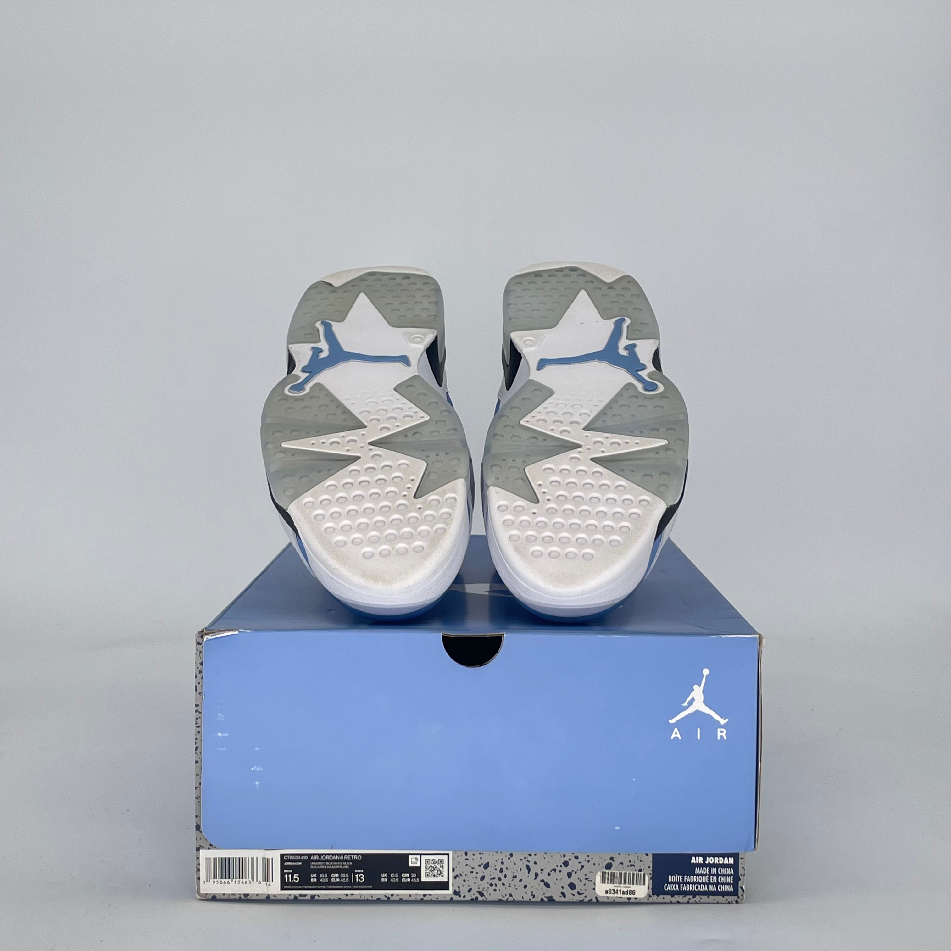 AIR JORDAN 6 UNC WHITE CT8529-410 SIZE 11.5/13W
