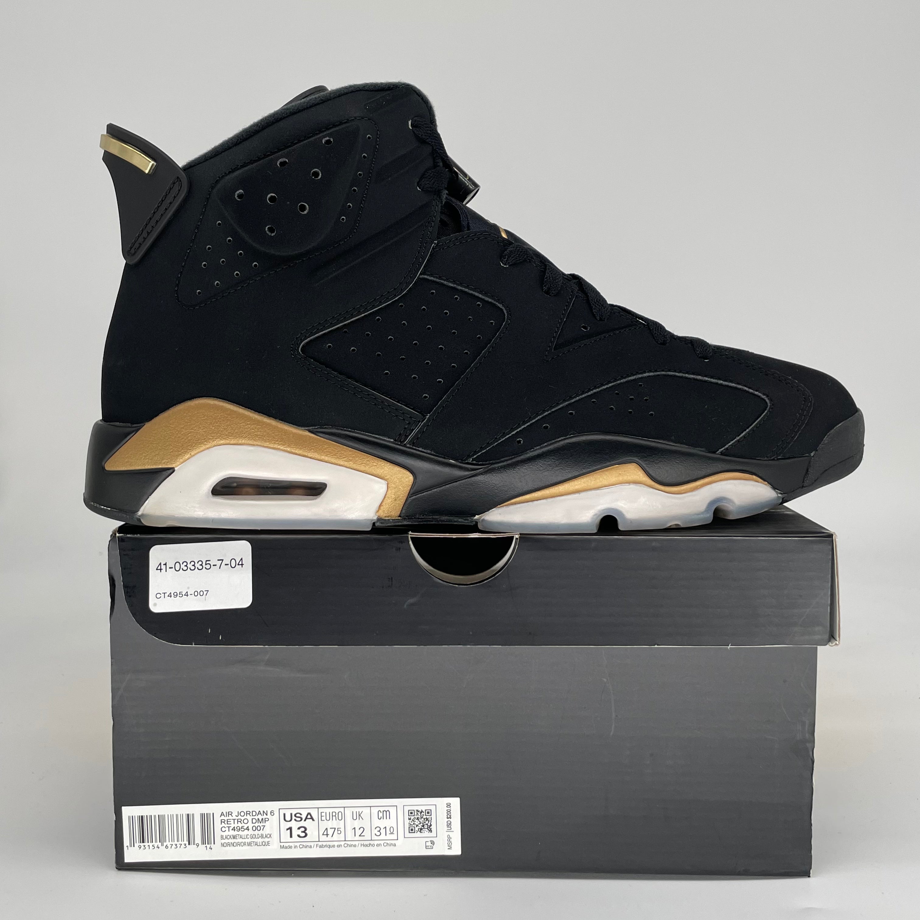 AIR JORDAN 6 DMP CT4954-007 SIZE 13/14.5W