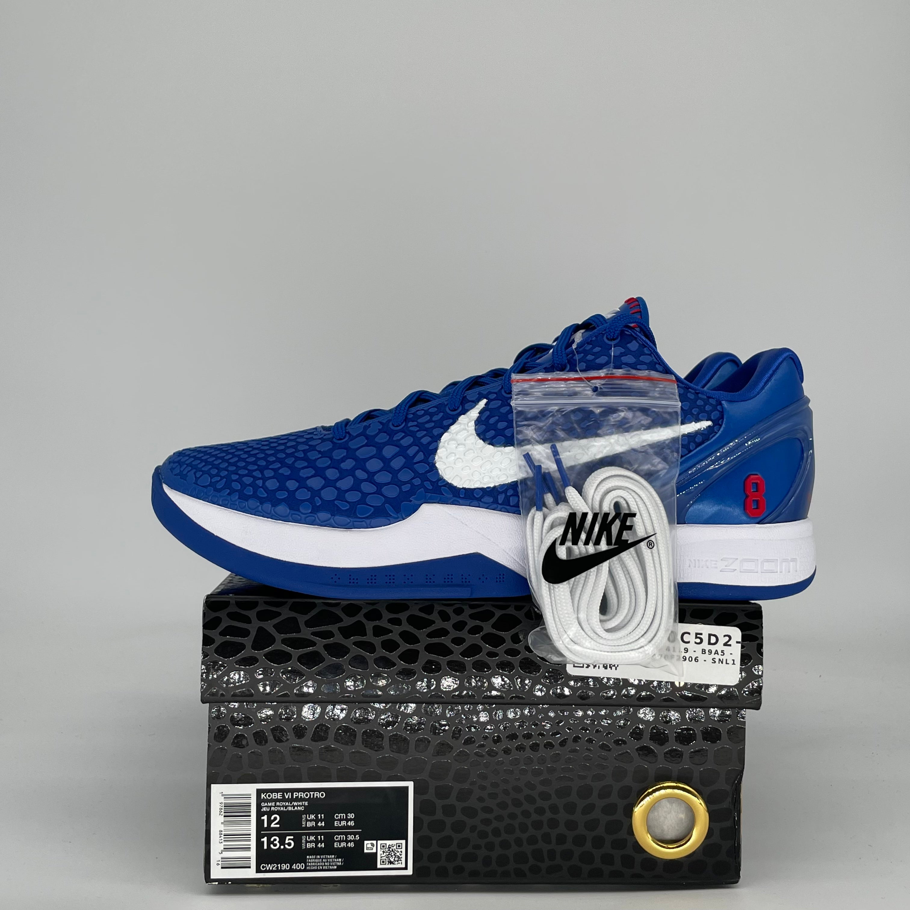 NIKE KOBE 6 PROTRO DODGERS CW2190-400 SIZE 12/13.5W