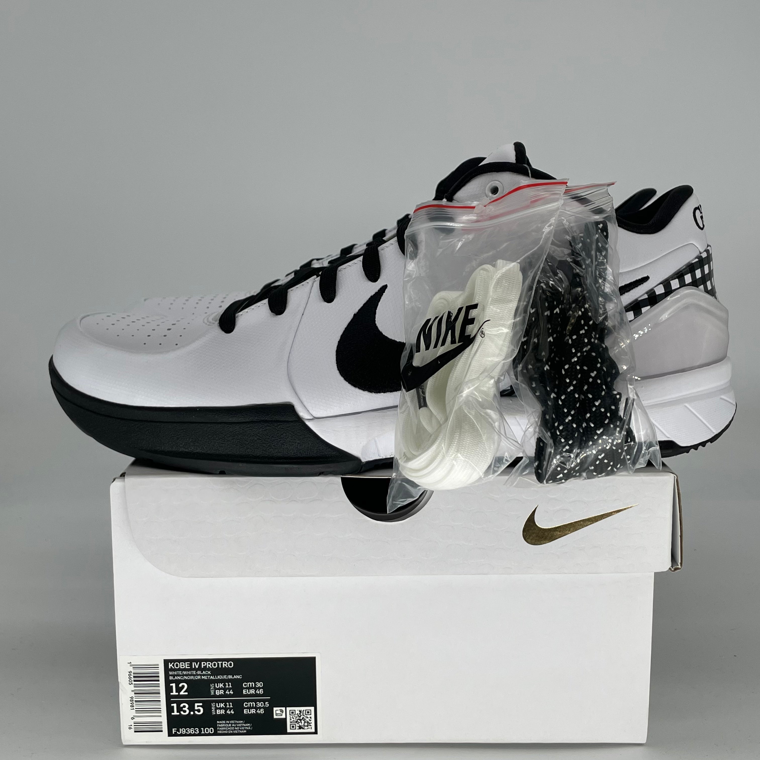NIKE KOBE 4 PROTRO MAMBACITA GIGI FJ9363-100 SIZE 12/13.5W