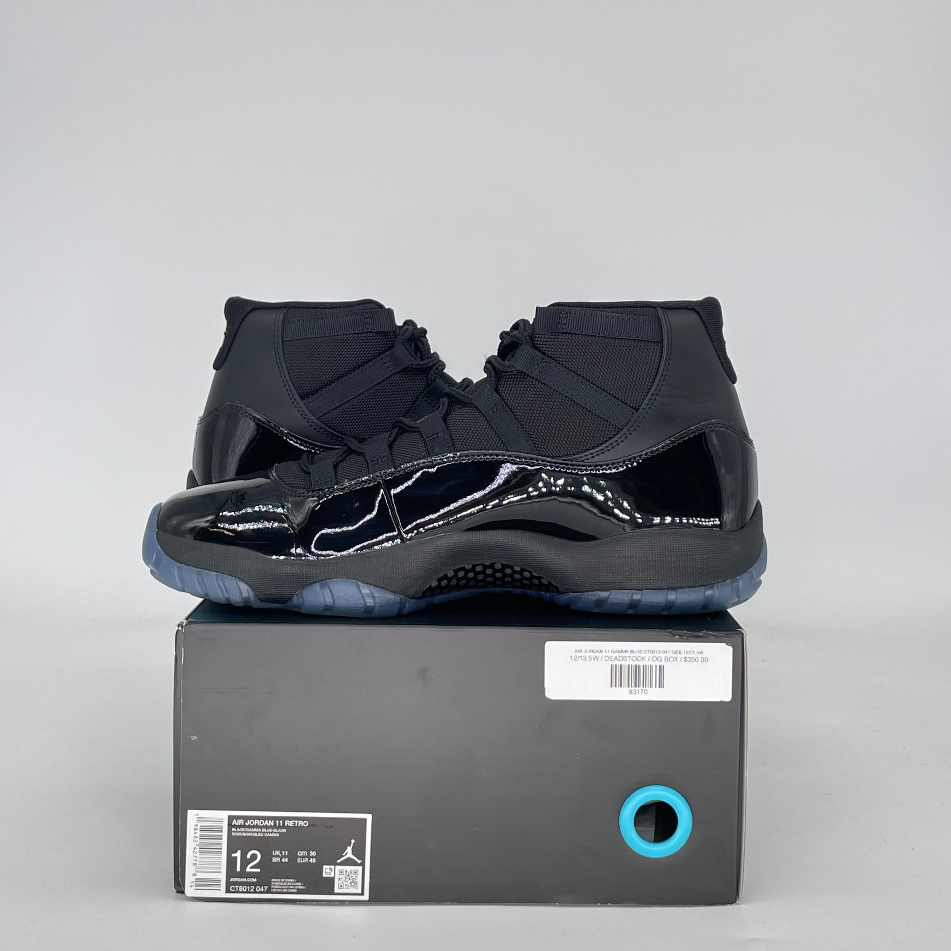 AIR JORDAN 11 GAMMA BLUE CT8012-047 SIZE 12/13.5W