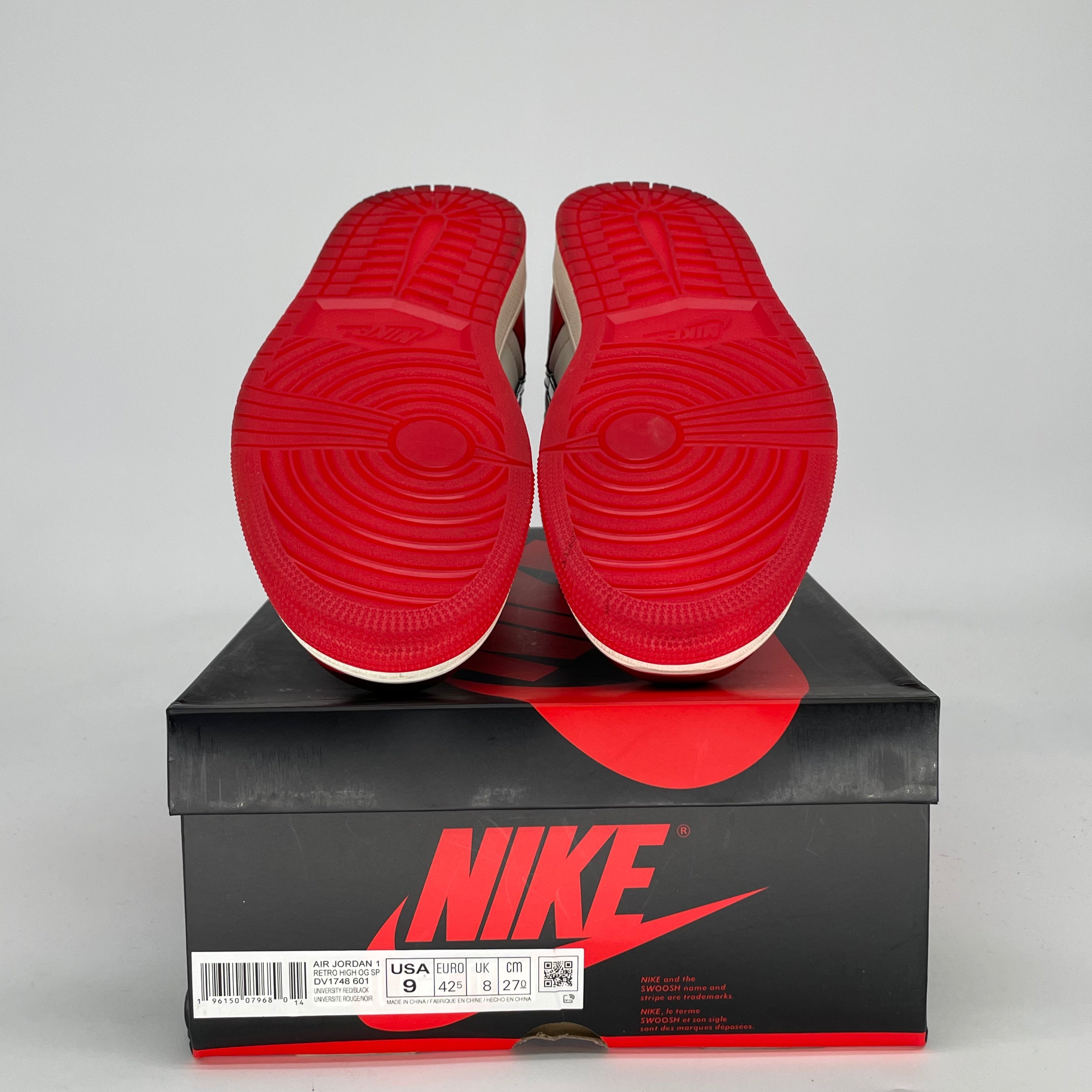 AIR JORDAN 1 SPIDERMAN ACROSS THE SPIDER-VERSE DV1748-601 SIZE 9/10.5W
