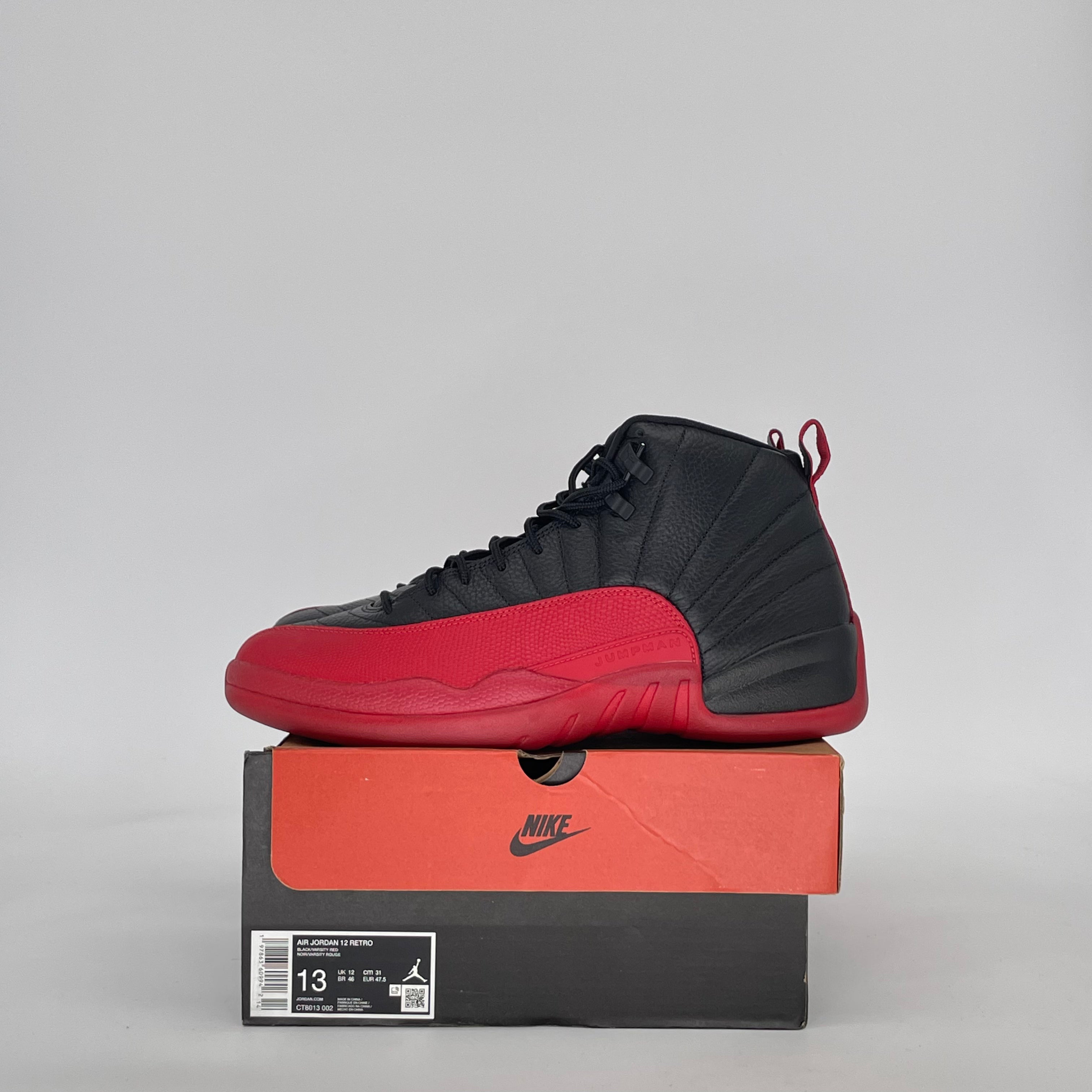 AIR JORDAN 12 FLU GAME CT8013-002 SIZE 13/14.5W